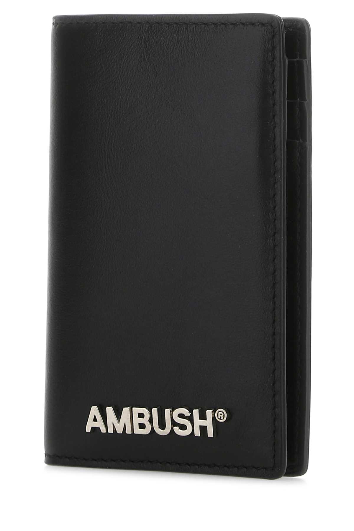 Ambush Black Leather Card Holder