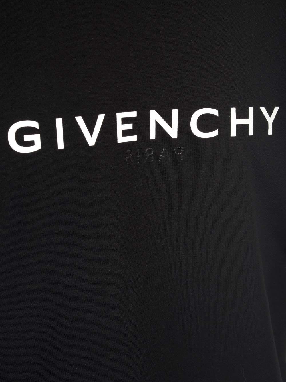 Shop Givenchy White Paris Reverse T-shirt In Nero