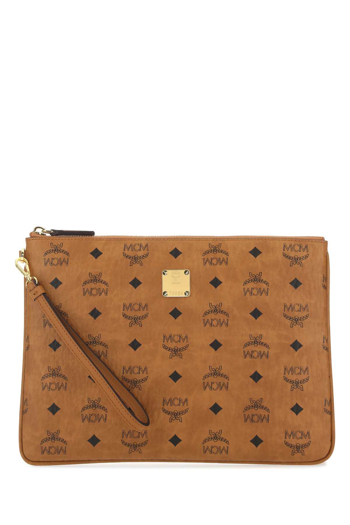 Shop Mcm Printed Canvas Clutch In Co
