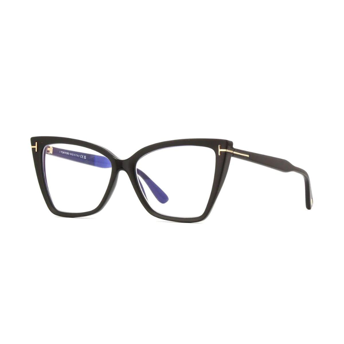 Tom Ford Cat-eye Frame Glasses Glasses In 001 Nero Lucido
