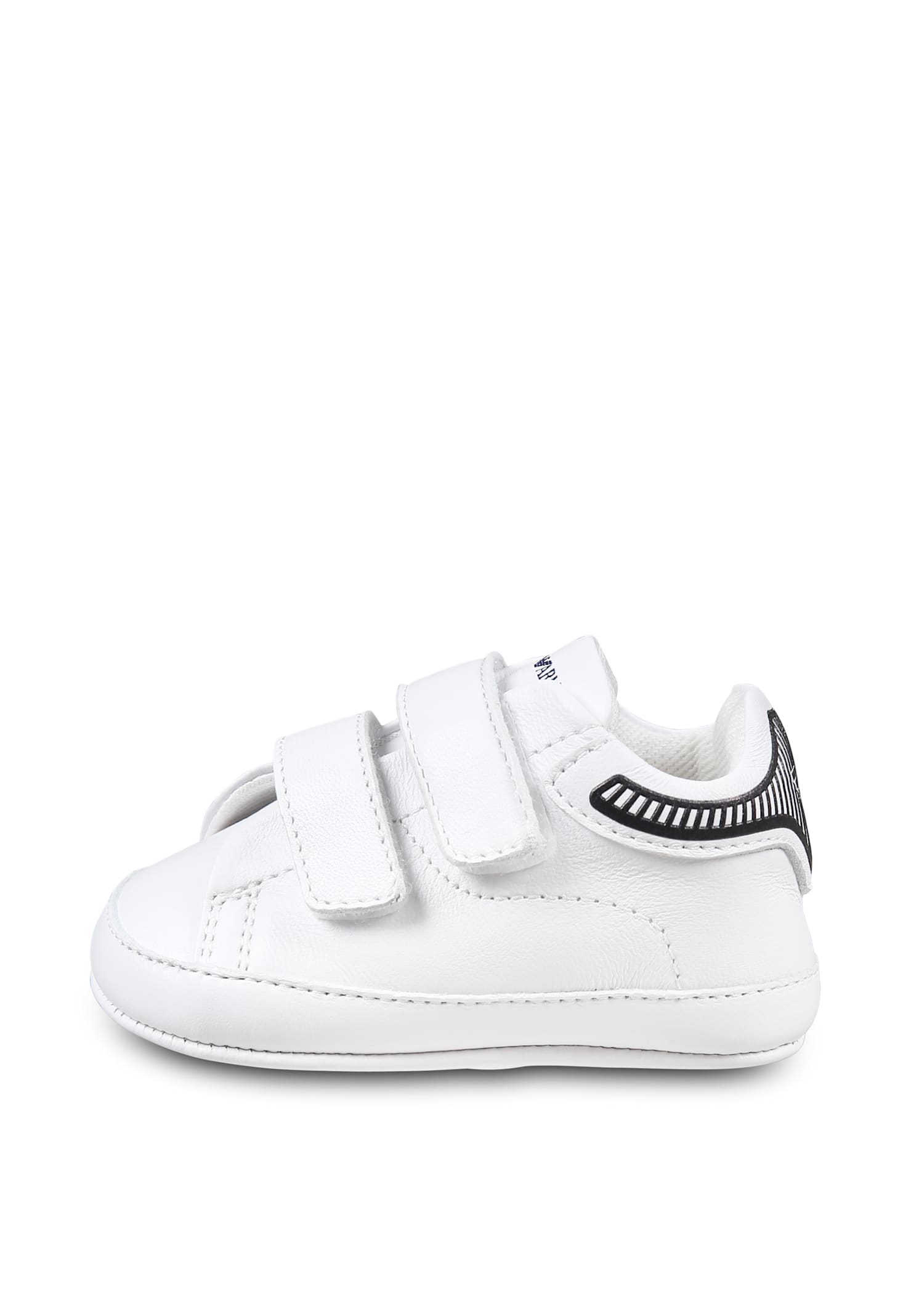 Emporio Armani Velcro Sneakers In White