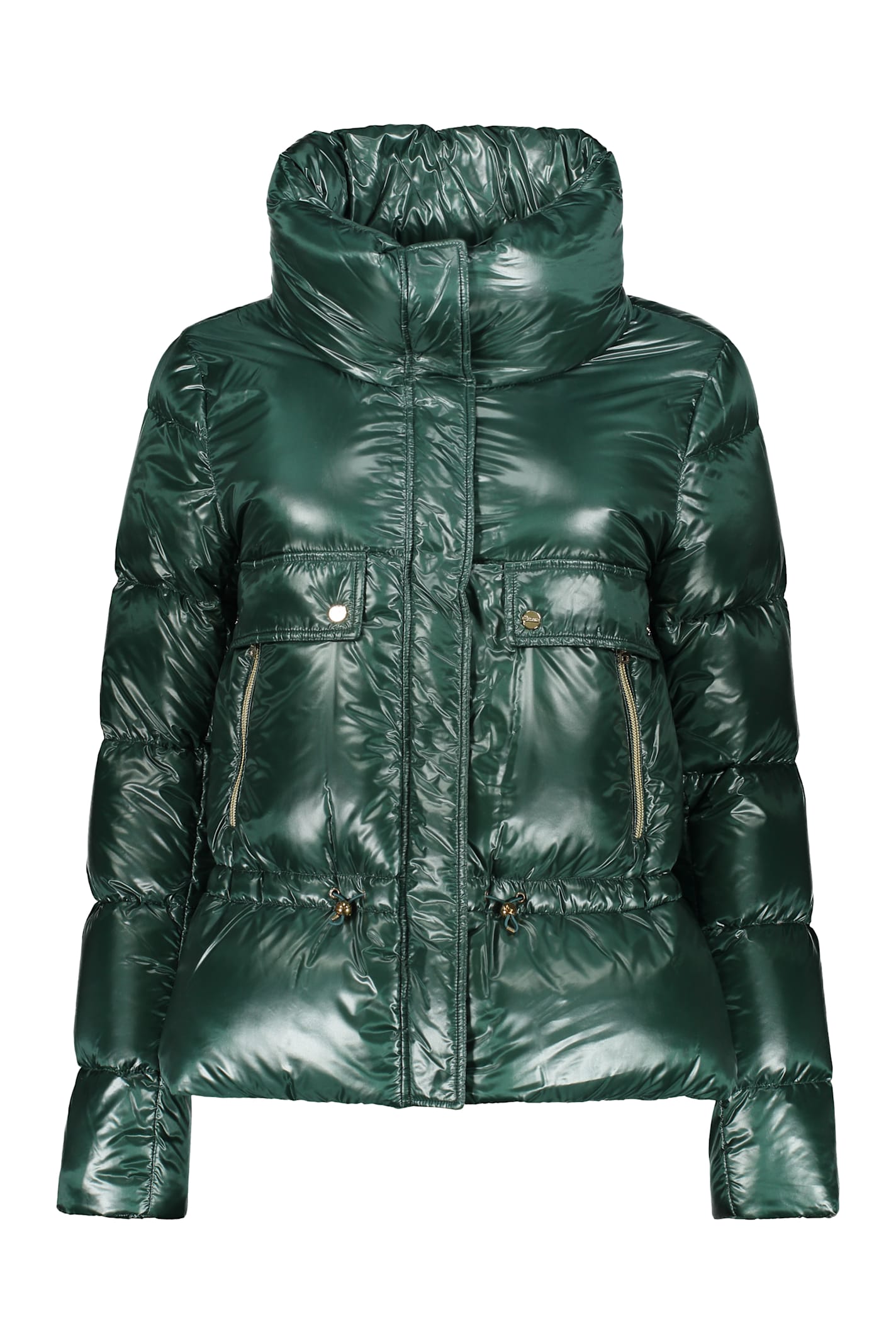 Herno Nylon Down Jacket In Green
