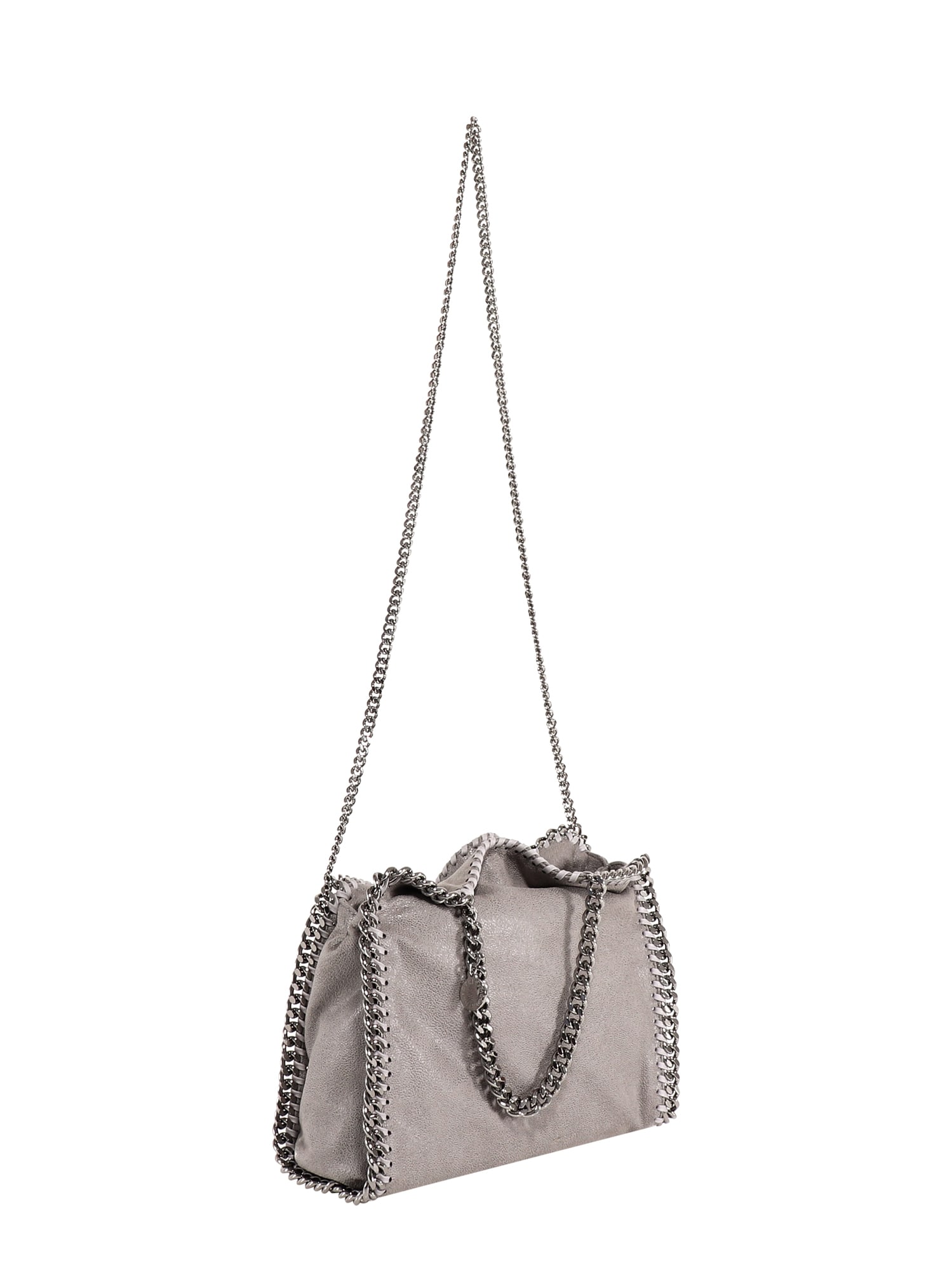 Shop Stella Mccartney Falabella Shoulder Bag In Grey