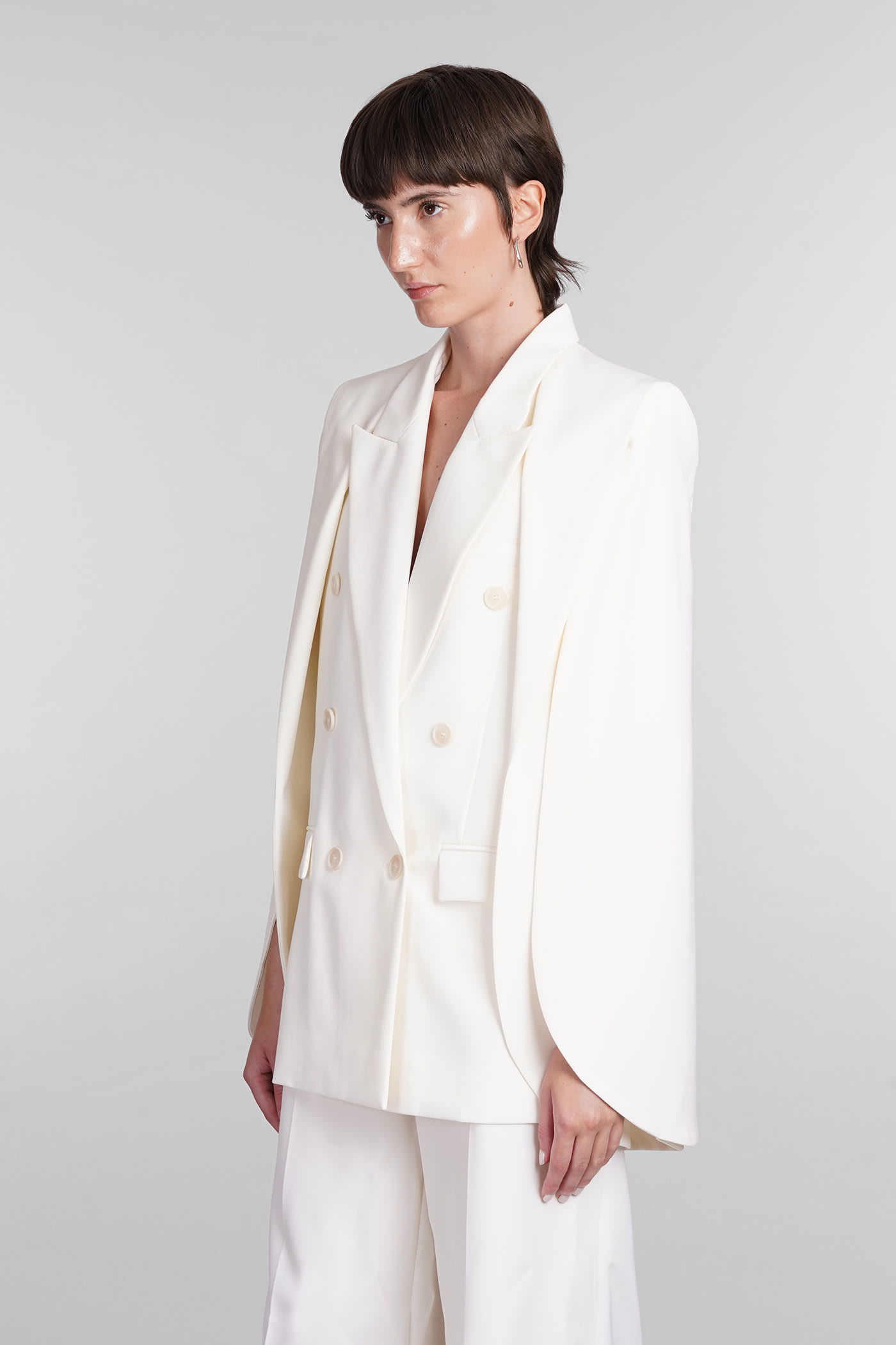 Shop Stella Mccartney Blazer In Beige Wool