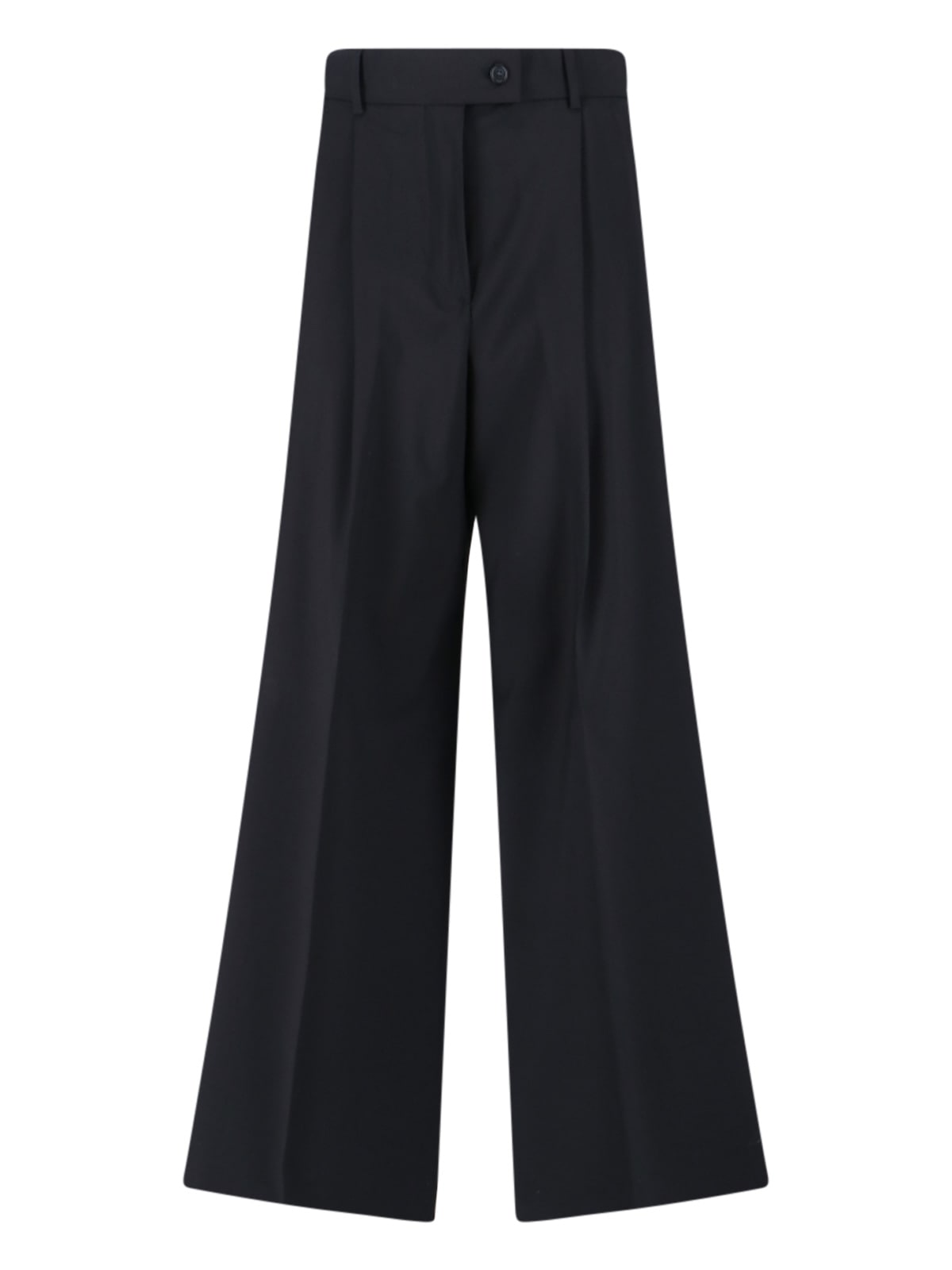 Sportmax Virgin Wool Pants In Black