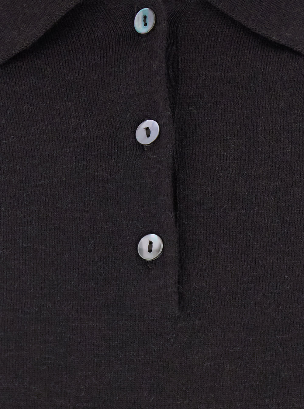 P.a.r.o.s.h Polo Neck With Buttons Knit In Gray