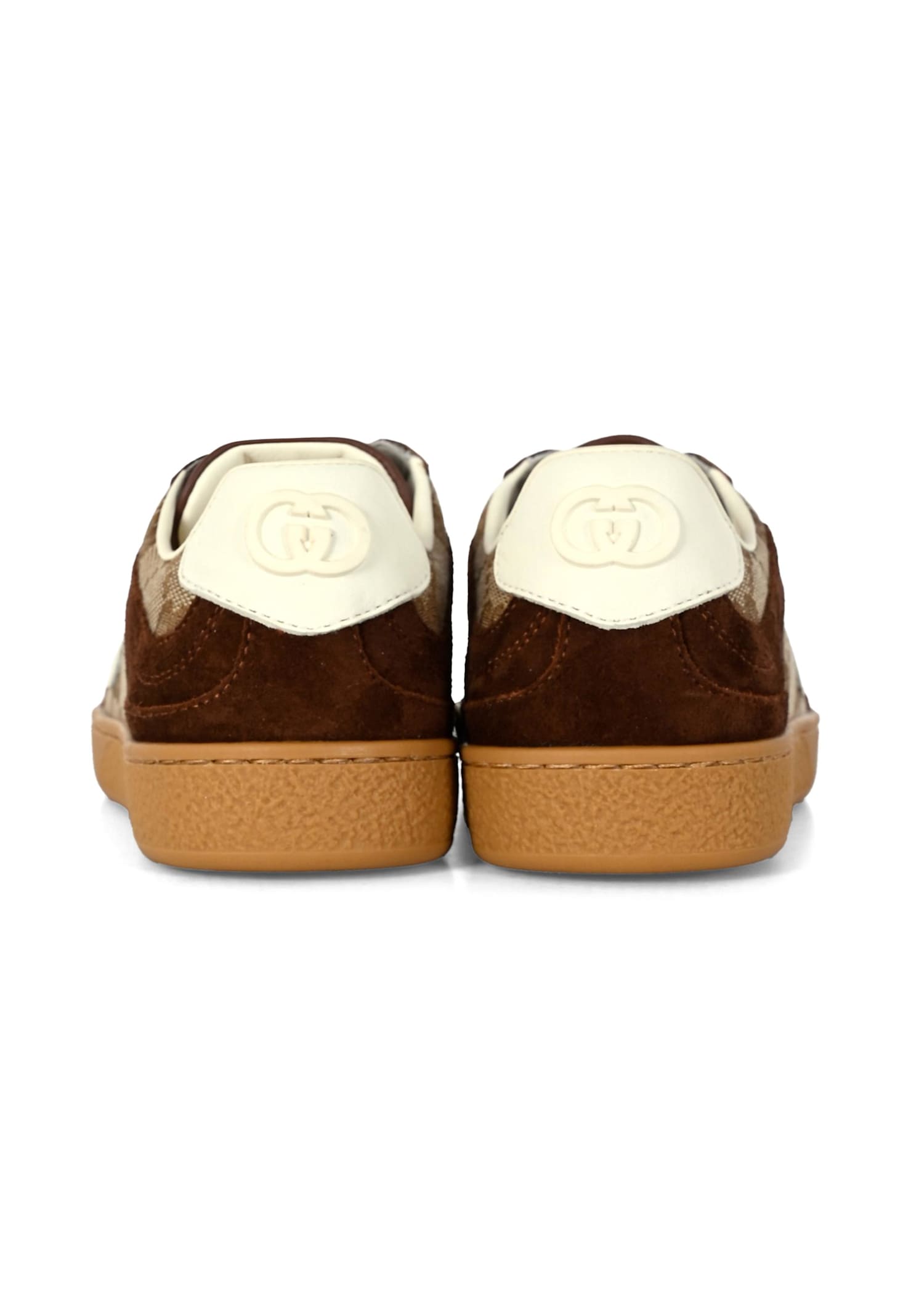 Gucci Brown G74 Sneakers For Kids With Gg In Brown