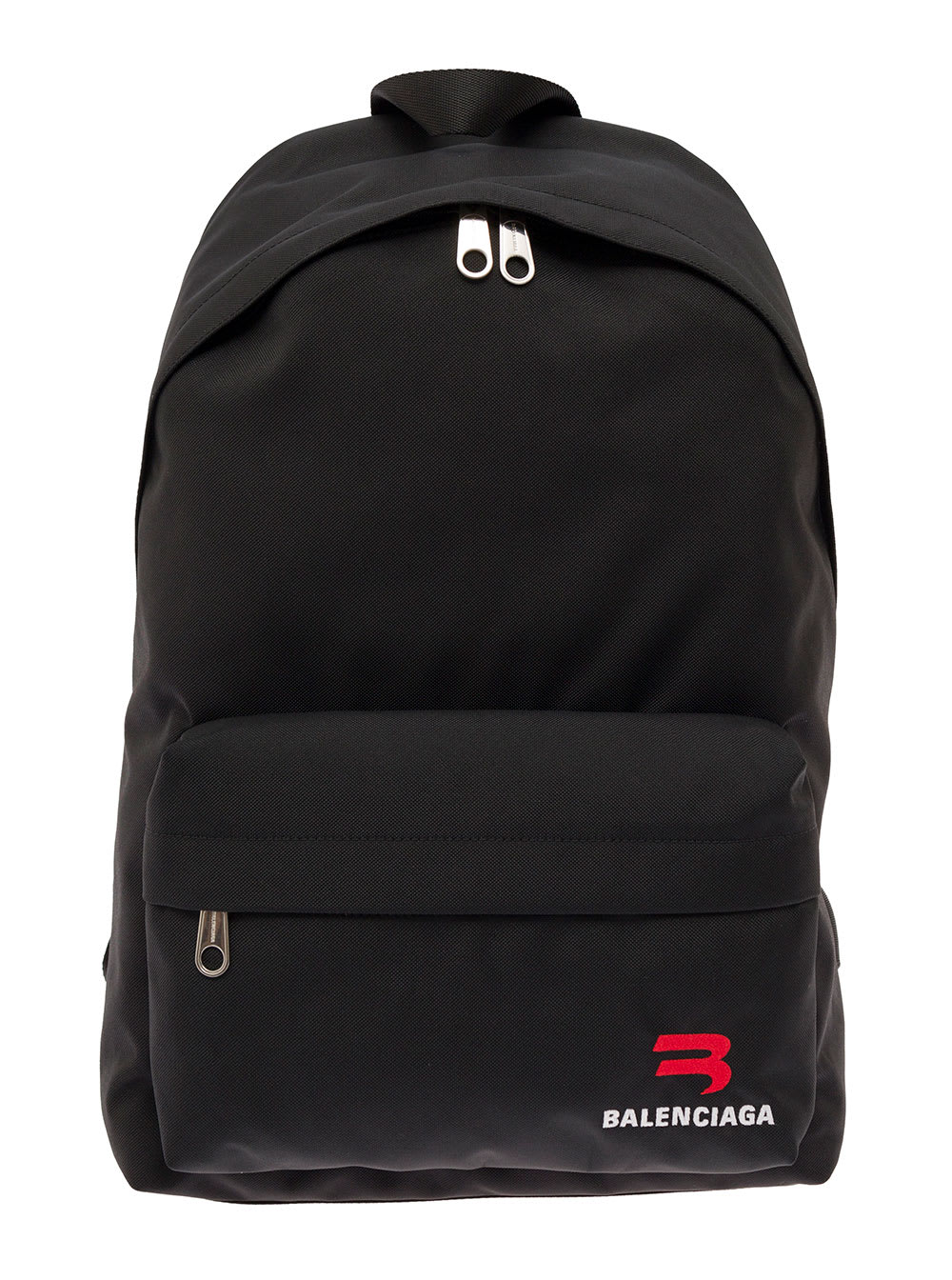 Explorer Black Nylon Backpack With Logo Balenciaga Man