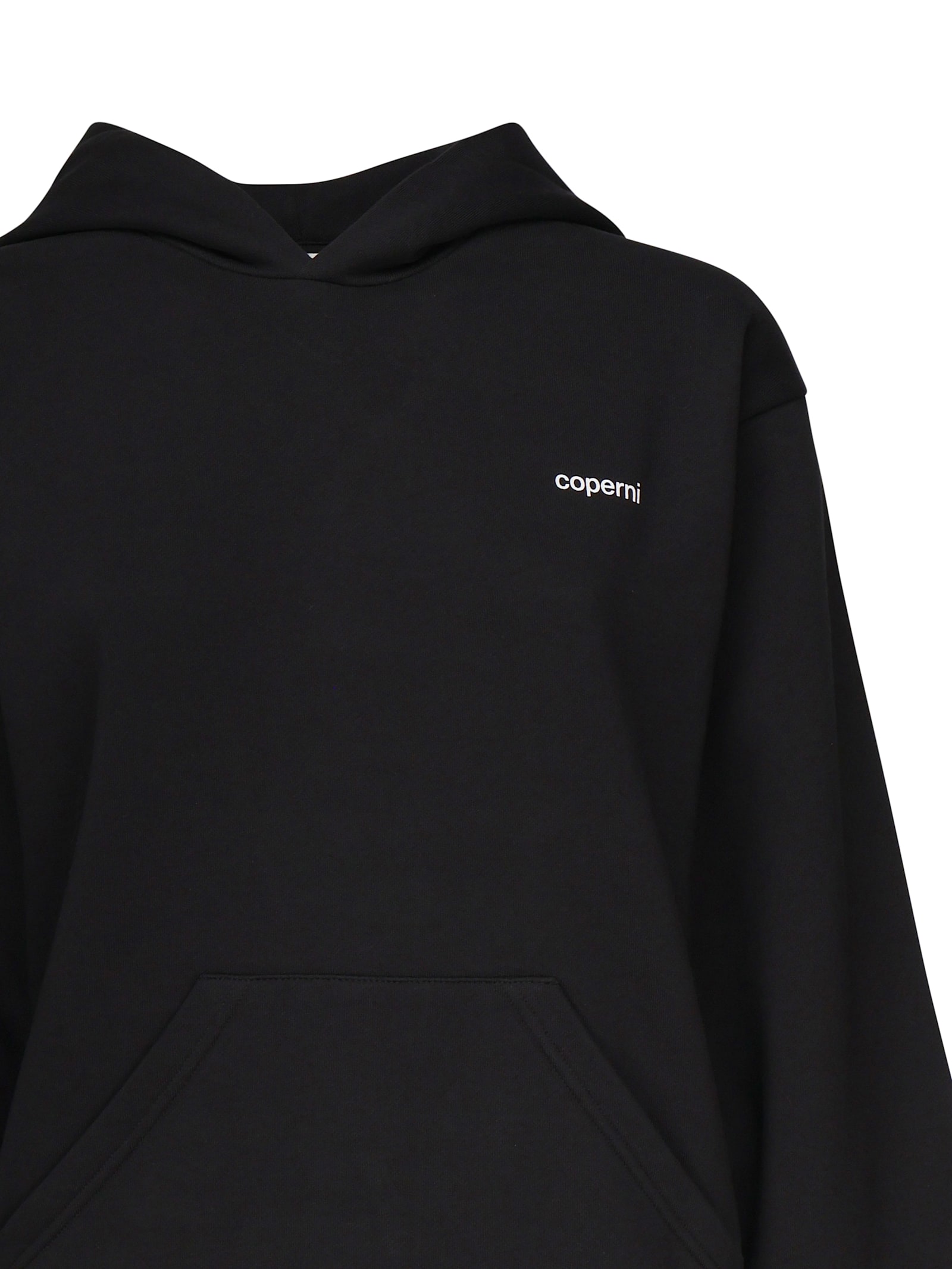 Coperni Cotton Blend Hoodie In Black