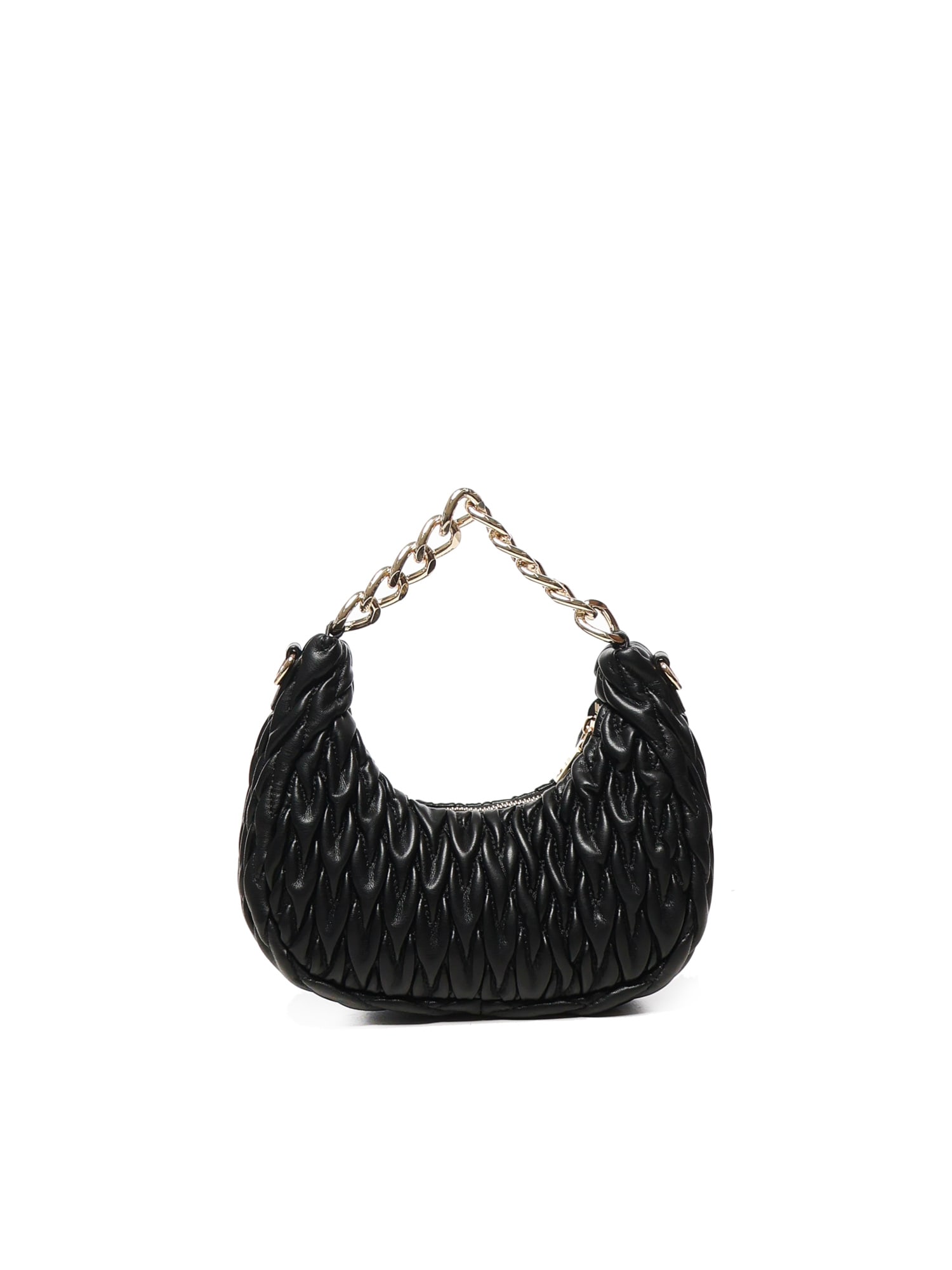 Love Moschino Quilted Shoulder Bag With Gold-tone Chain Handle In Black