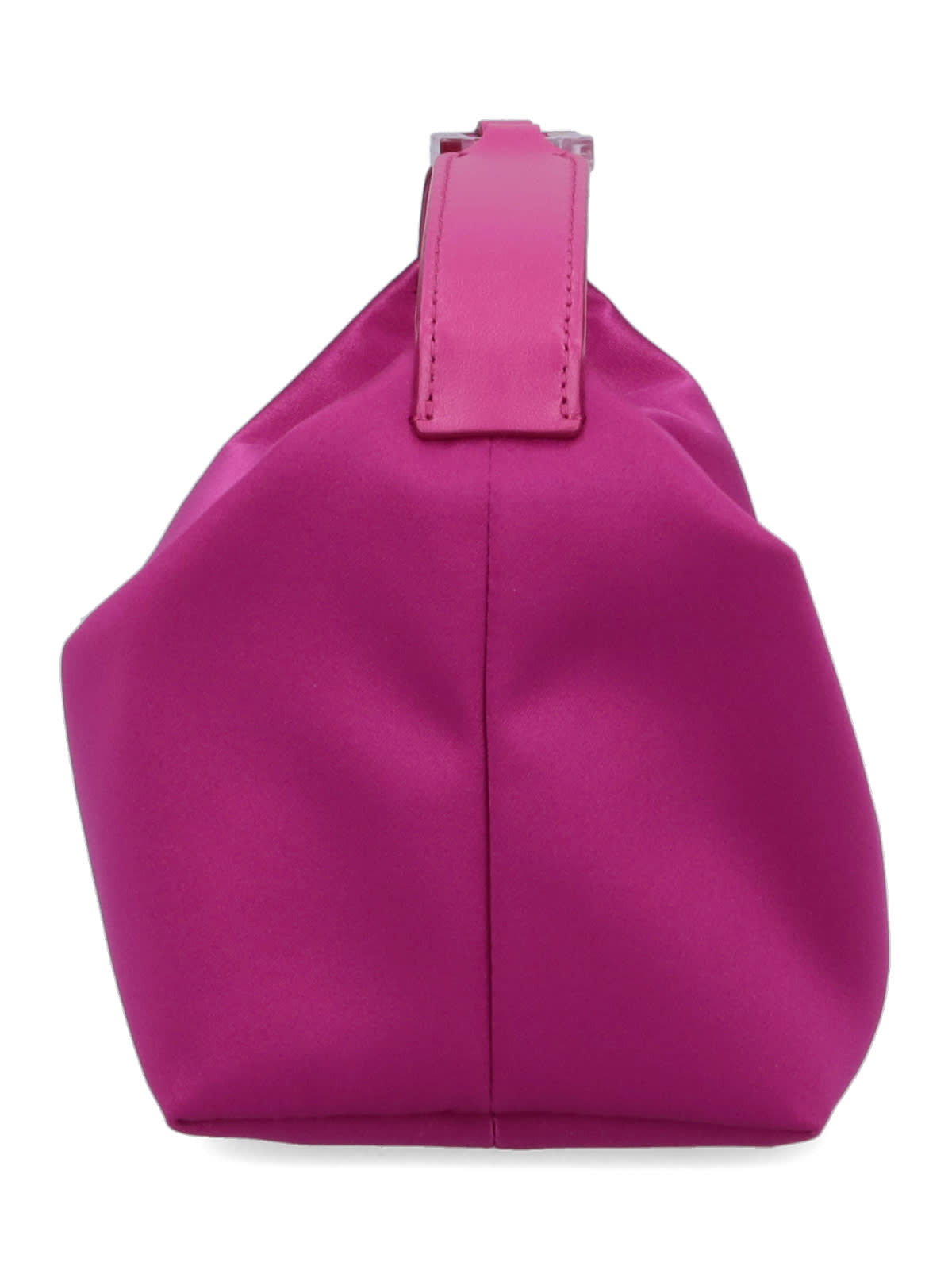 Shop Eéra Satin Moon Handbag In Pink