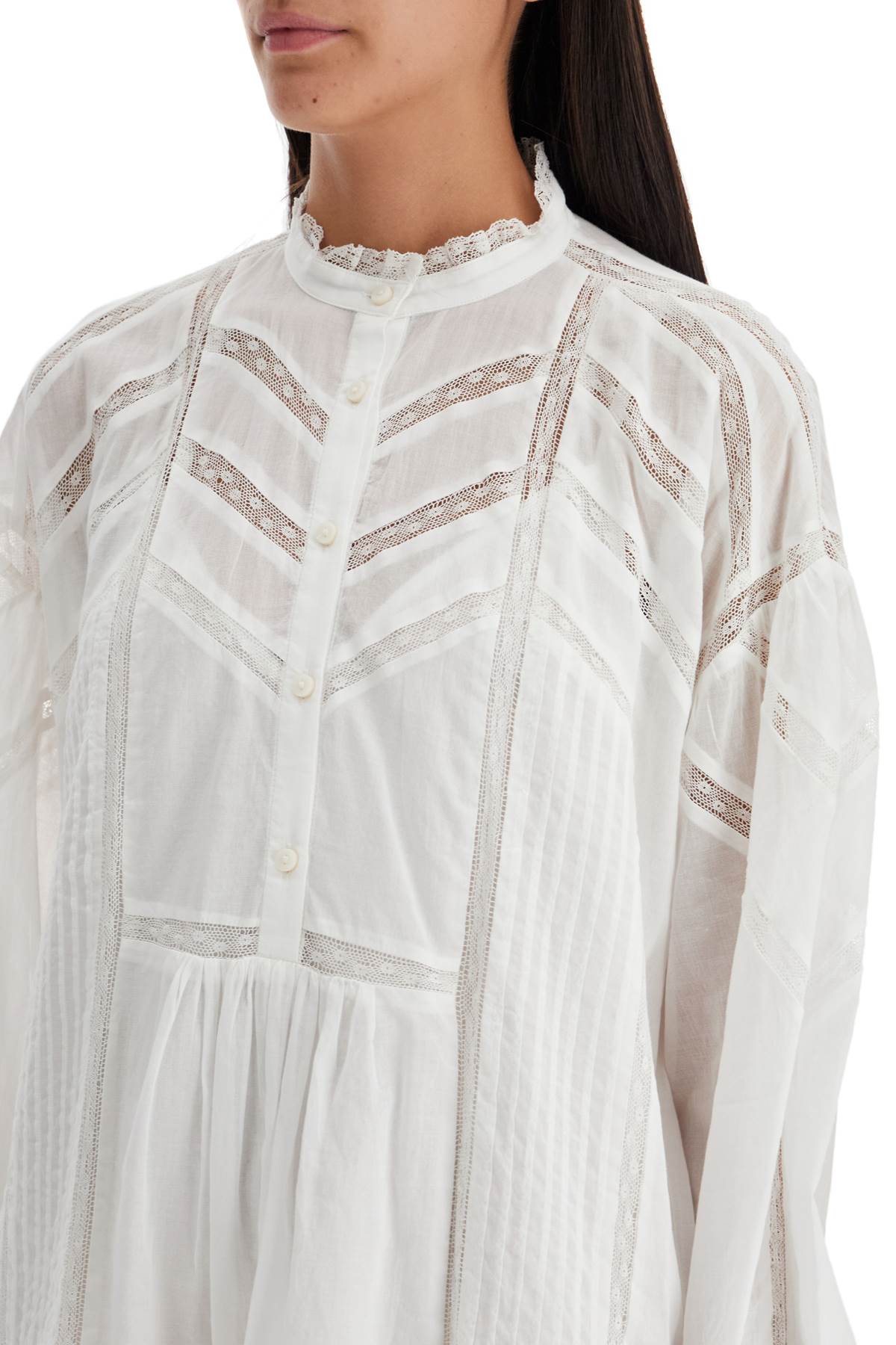 Shop Marant Etoile Galia Mini Dress In White (white)