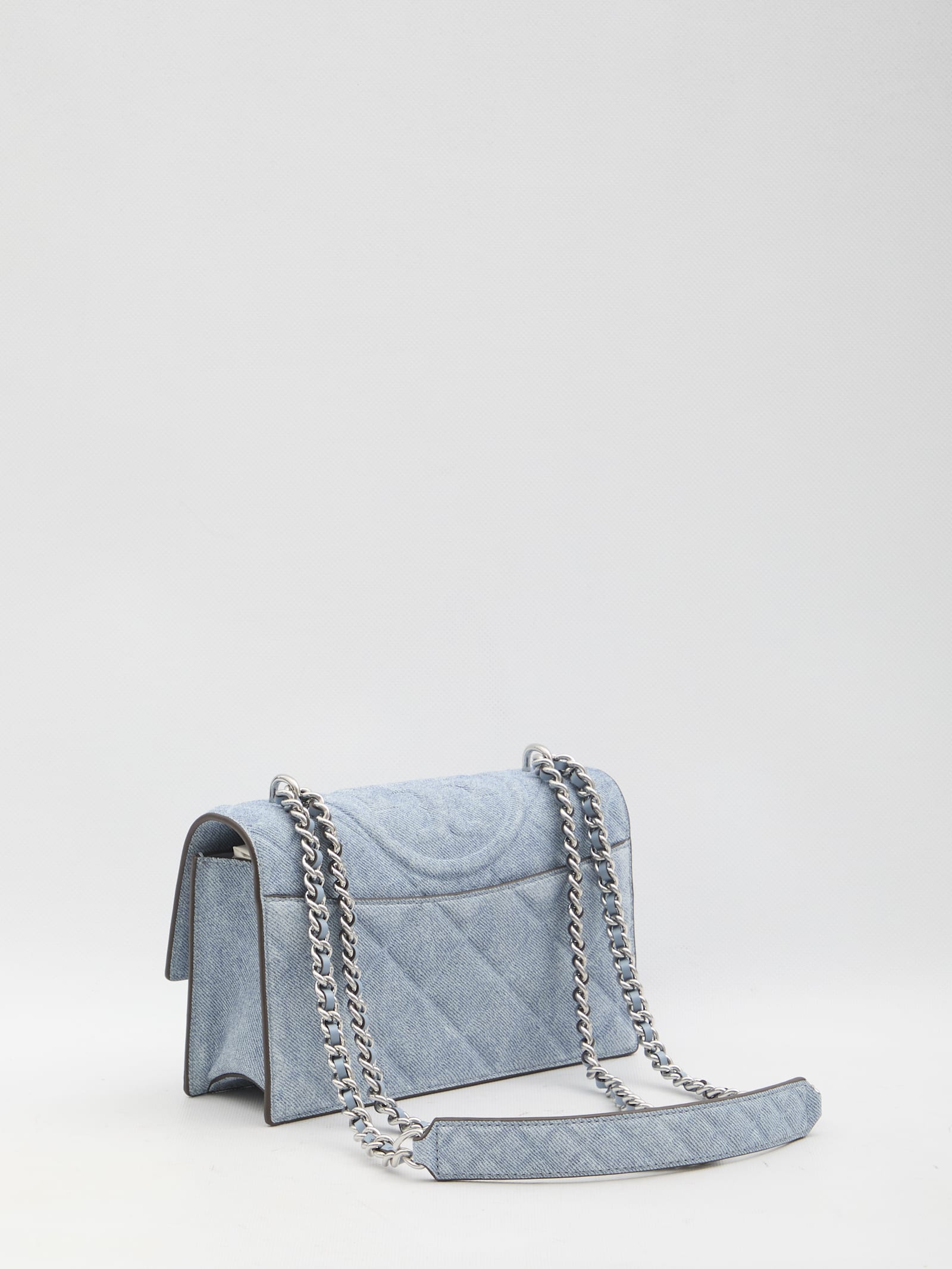 Tory Burch Small Fleming Bag In Blue