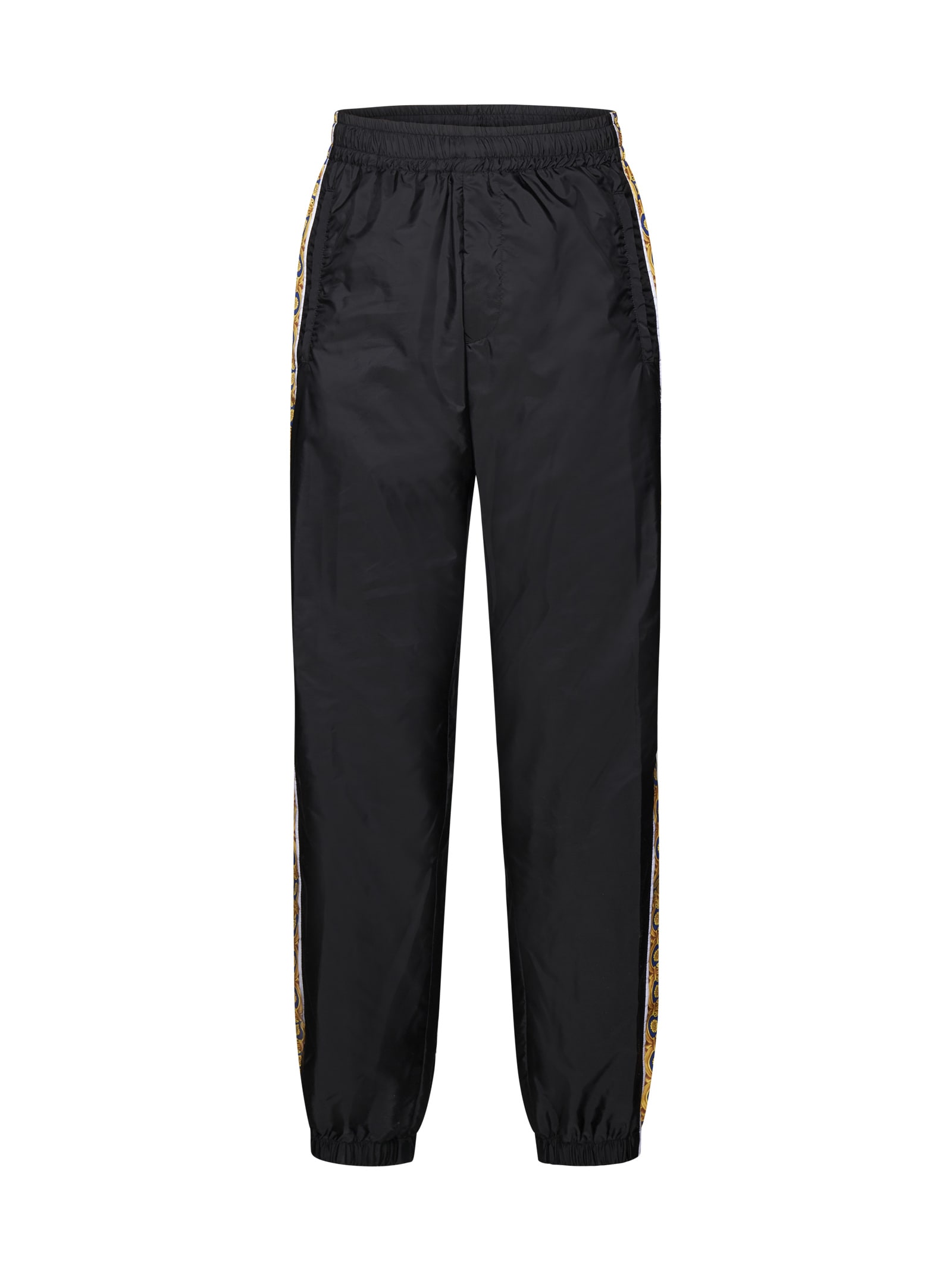 Track-pants With Contrasting Side Stripes