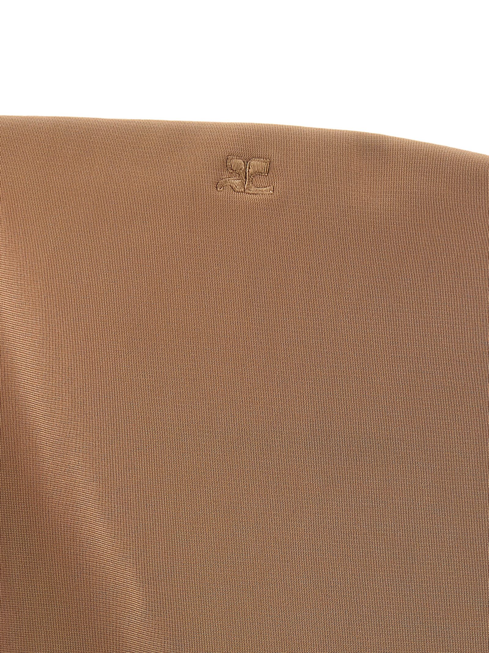 Courrèges Strapless Seamless Bodysuit Top In Nude