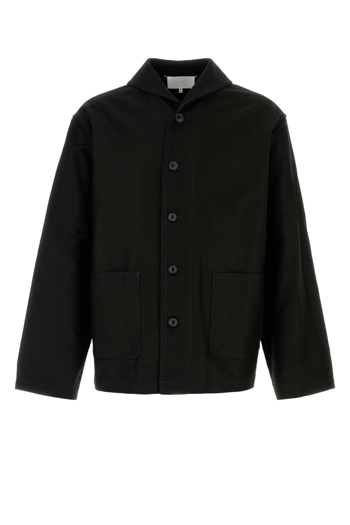 Shop Maison Margiela Black Cotton Jacket