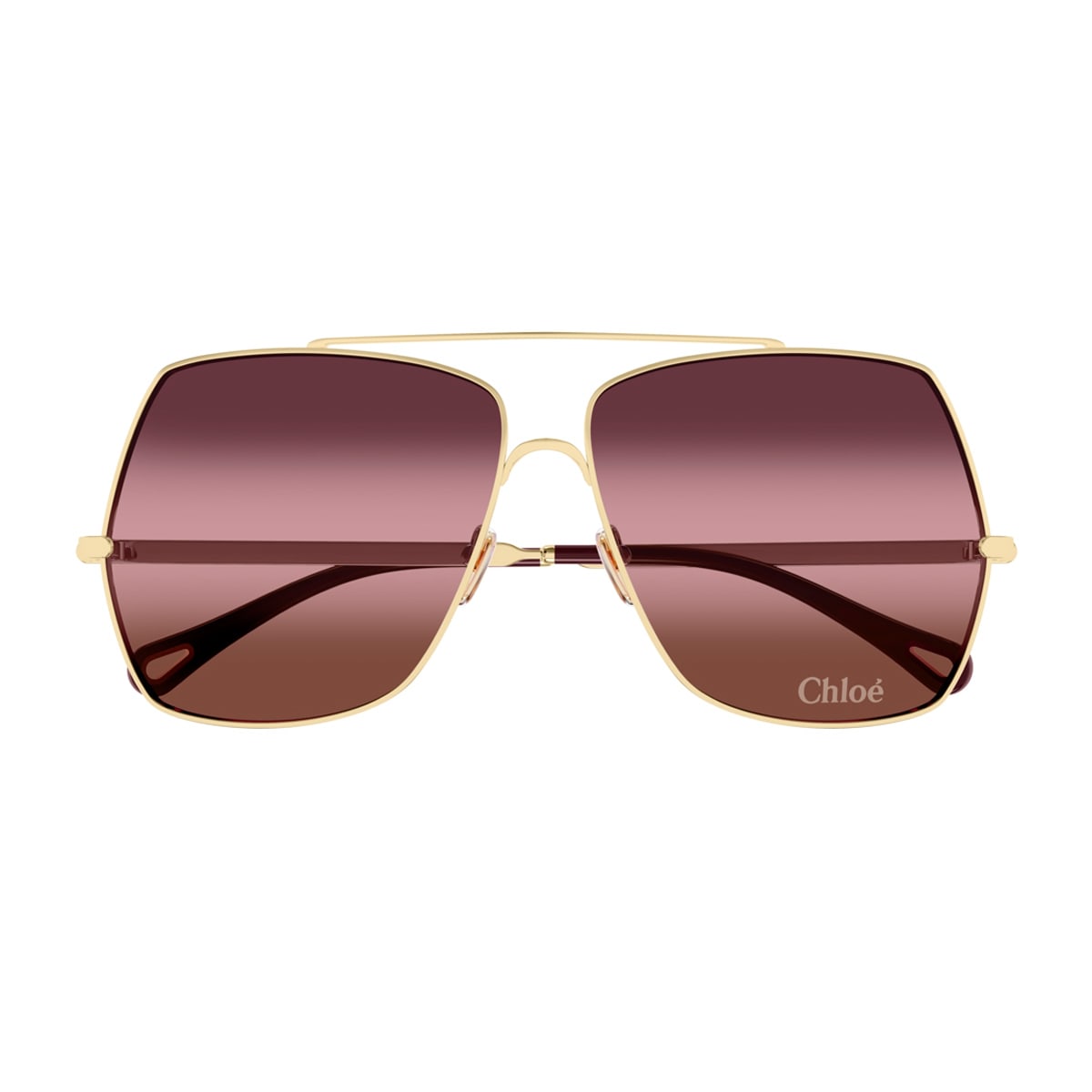 Chloé Ch0278s Linea Chloé 003 Gold Red Sunglasses