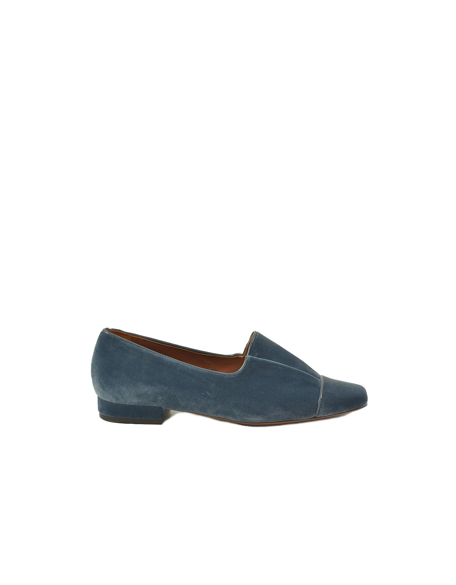 Lautre Chose Avio Blue Loafer Shoes