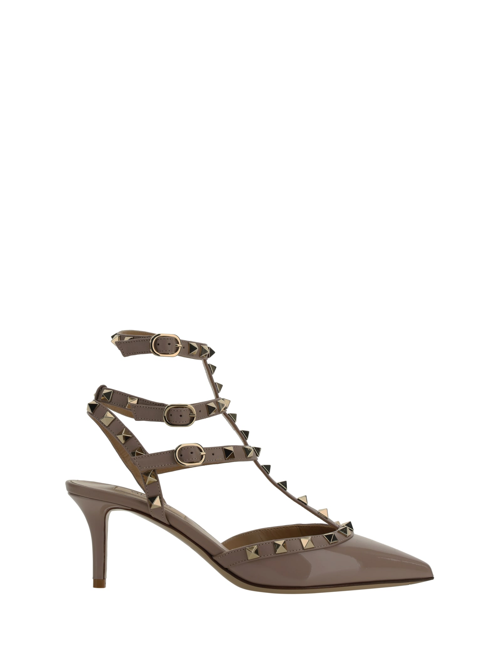 Shop Valentino Garavani Rockstud Pumps In Poudre