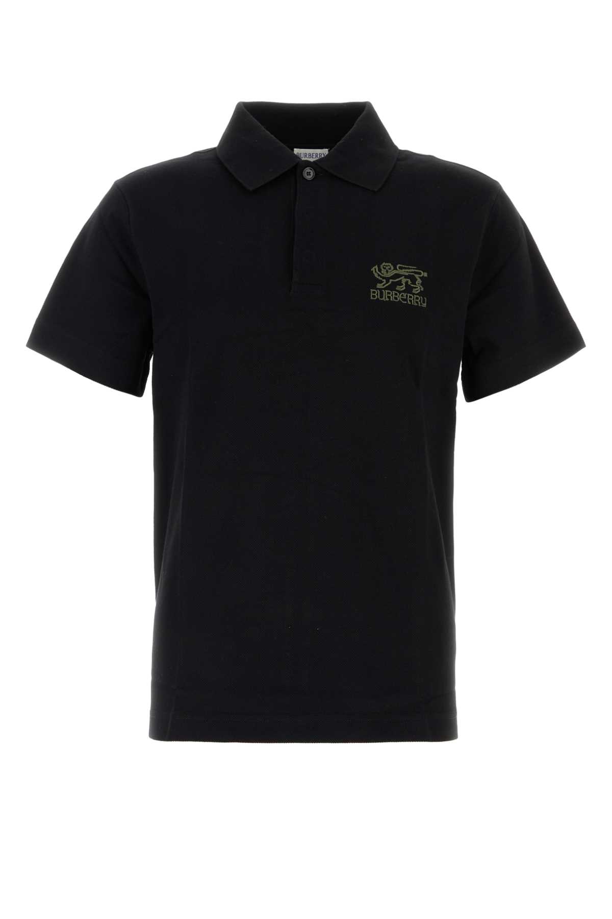 Black Piquet Polo Shirt