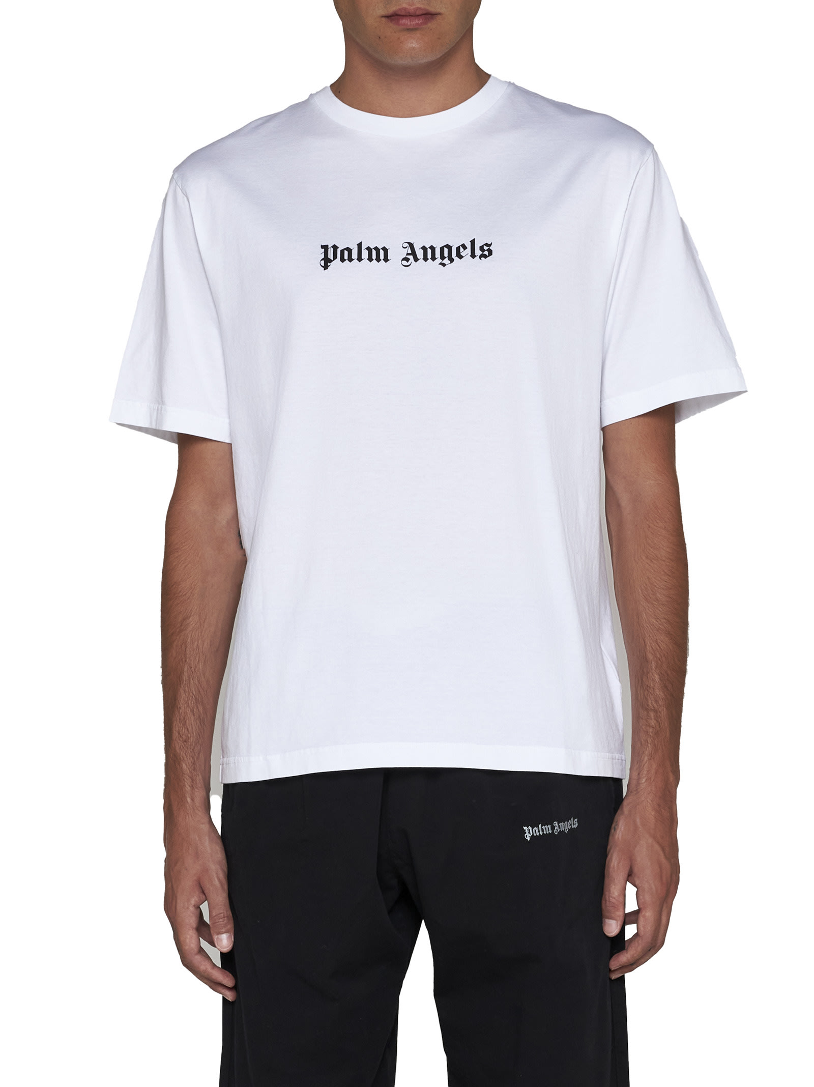 Palm Angels White Logo T-Shirt 8Y / White by Kids Atelier