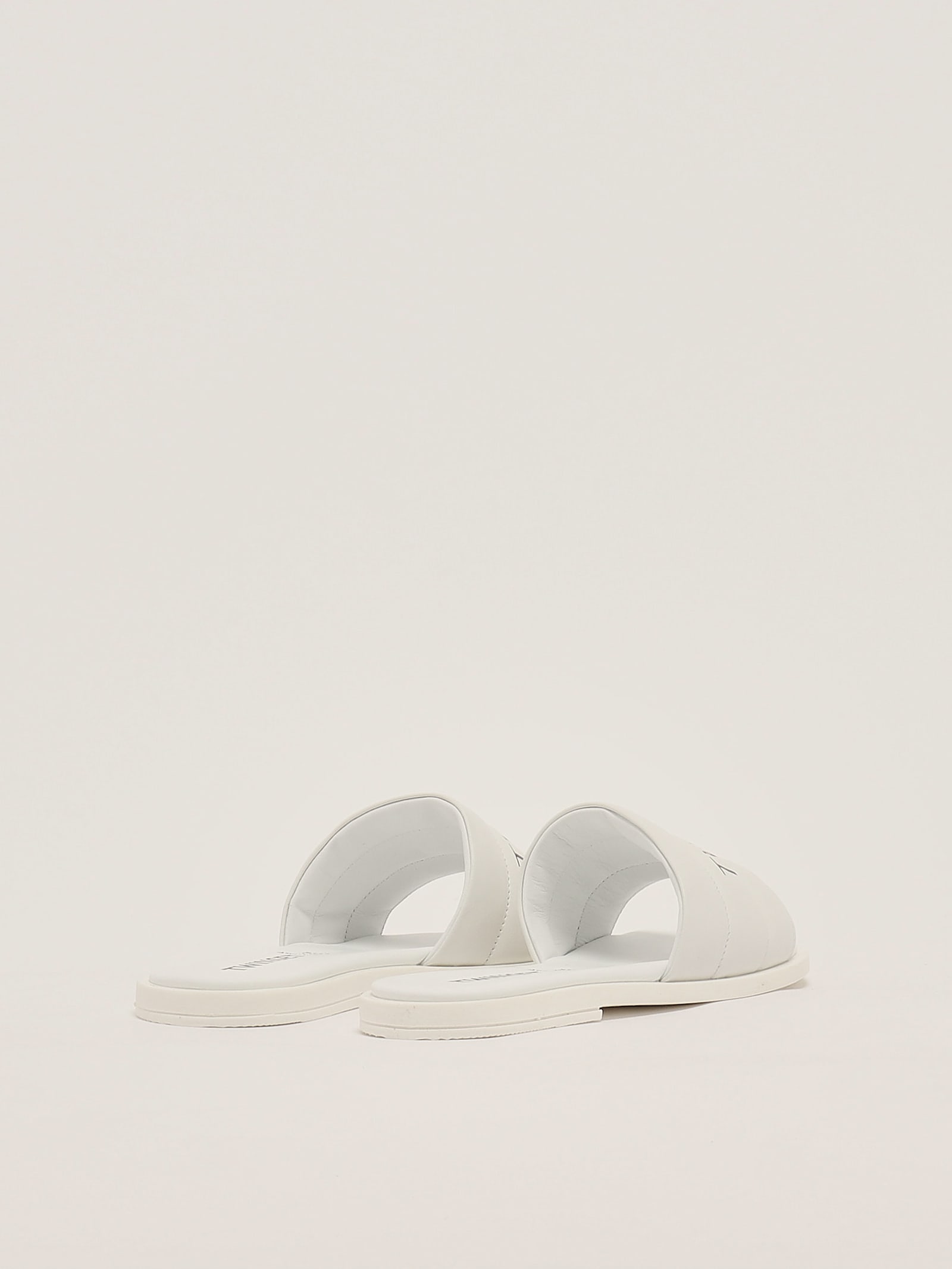 Twinset Sliders Sliders In Bianco