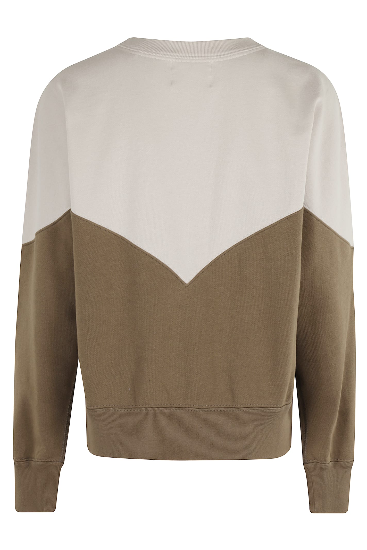 Isabel Marant Étoile Isabel Marant Etoile Two-tone Cotton Blend Houston Sweatshirt In Brown