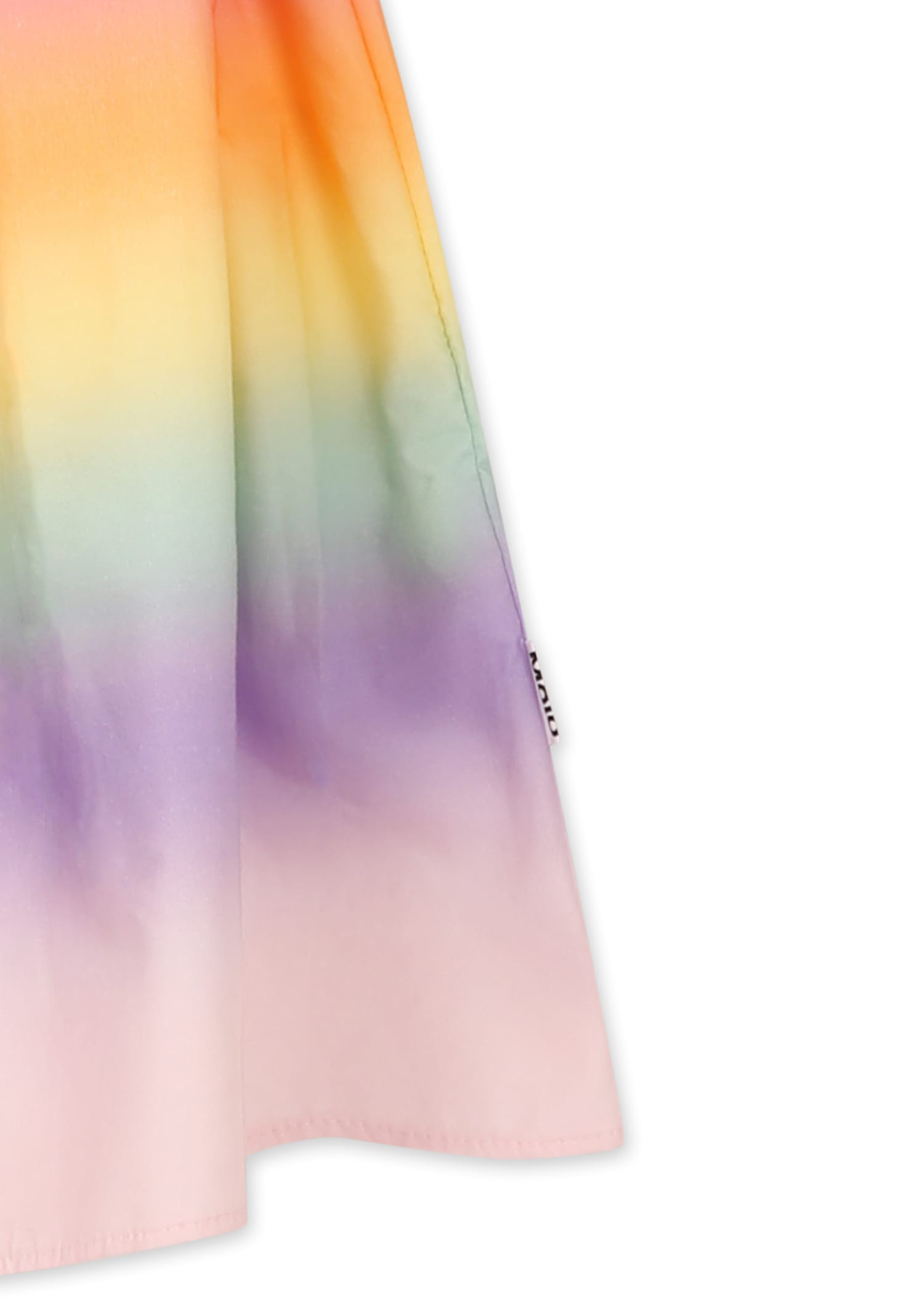 Molo Pink Skirt For Girl With Rainbow Print In Pink