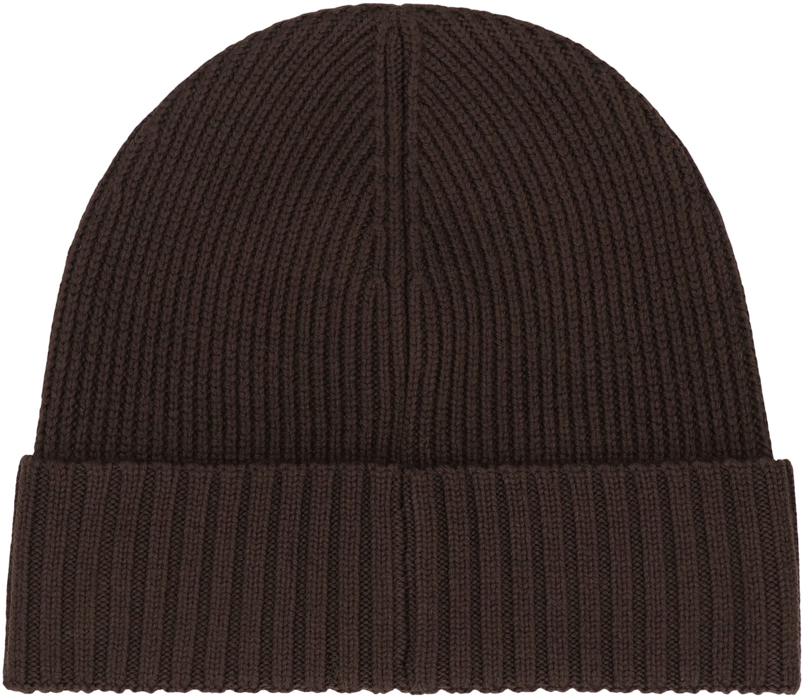 Hugo Boss Wool Hat With Logo In Brown