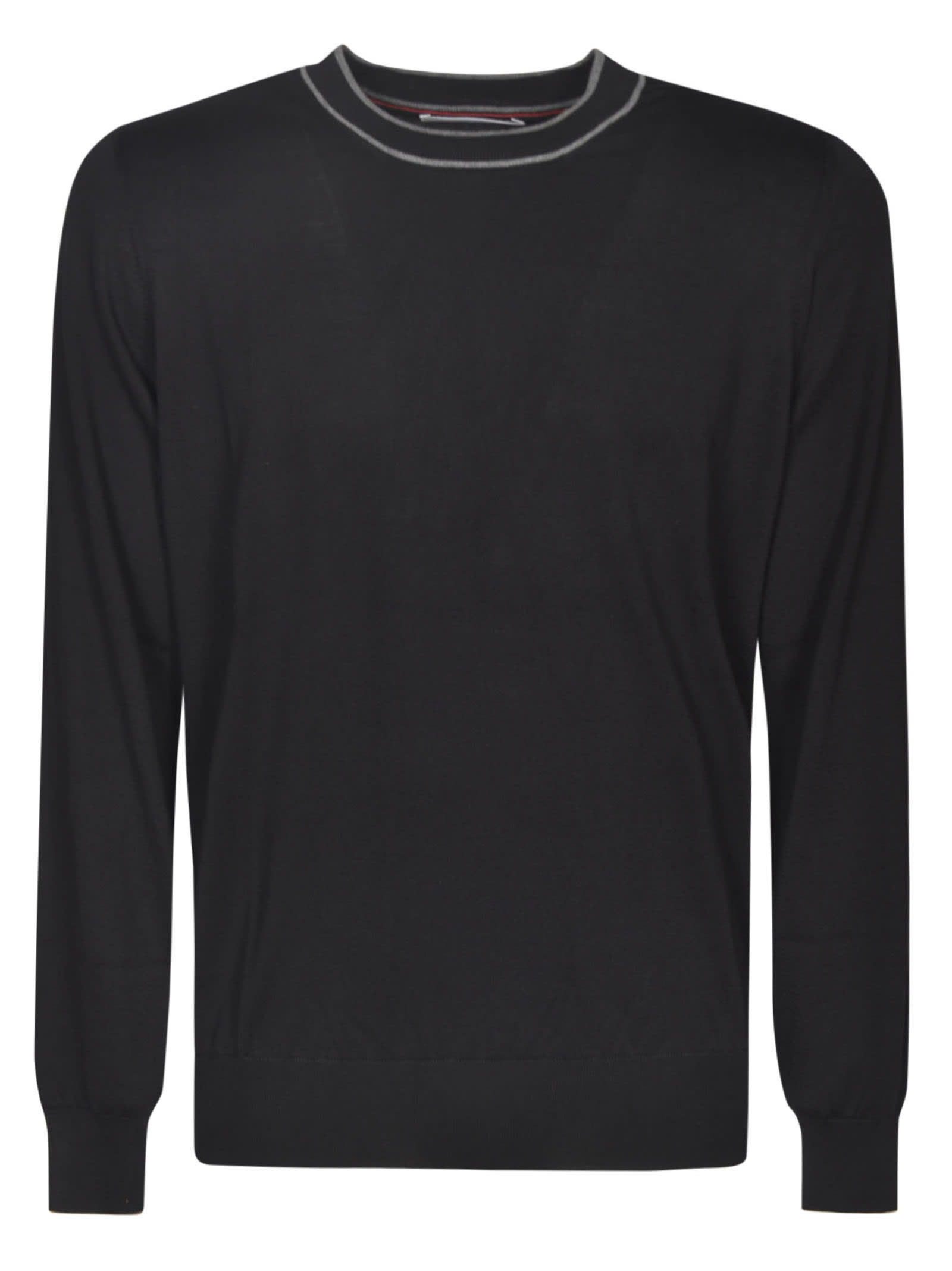 Brunello Cucinelli Round Neck Sweatshirt In Black