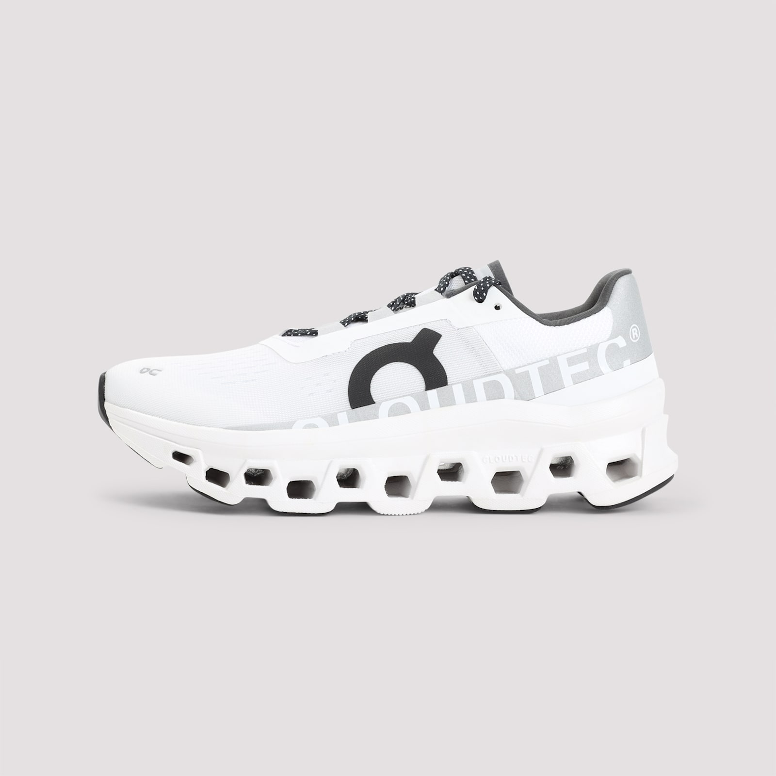 On Women's Cloudmster Road Running Sneakers In All White In White