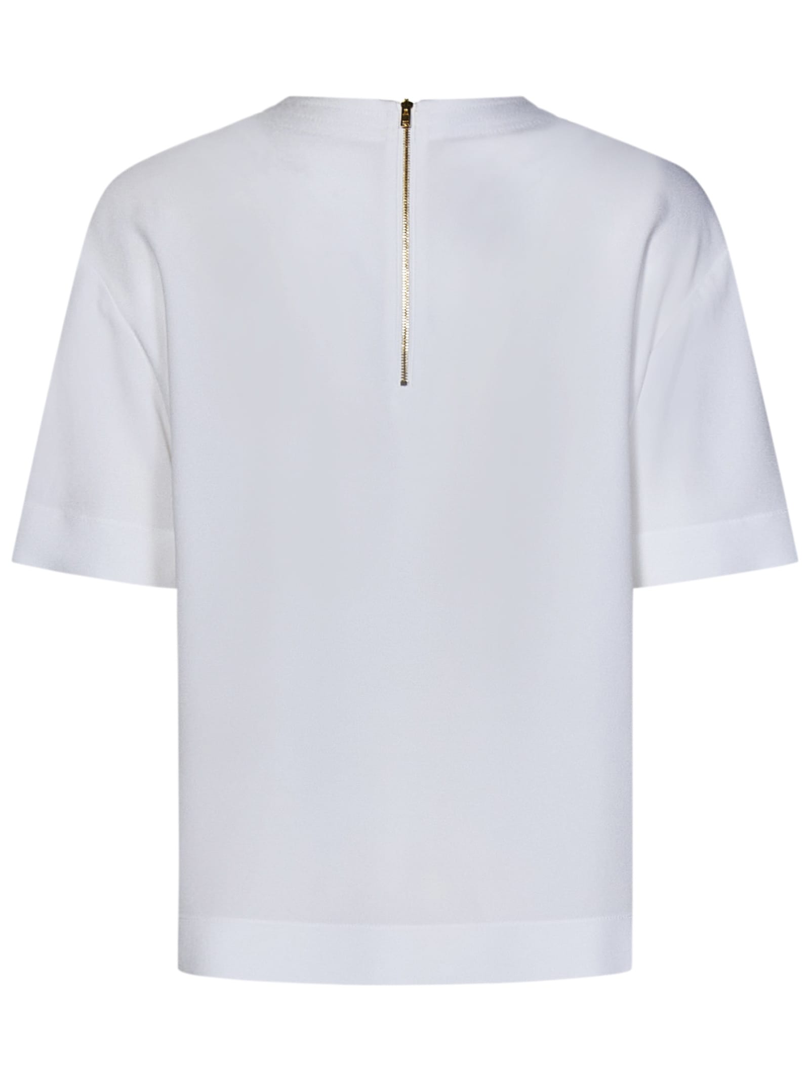 Shop Moschino Blouse In White