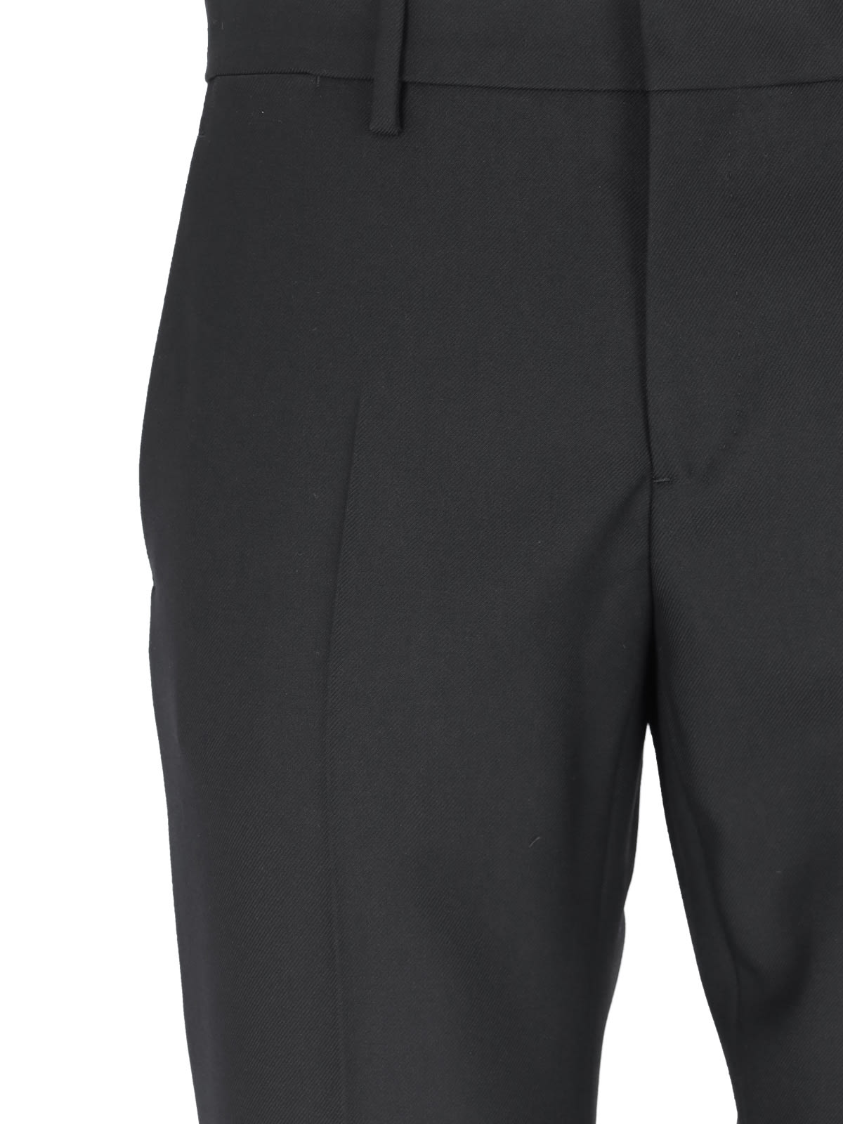 Shop Versace Straight Pants In Black