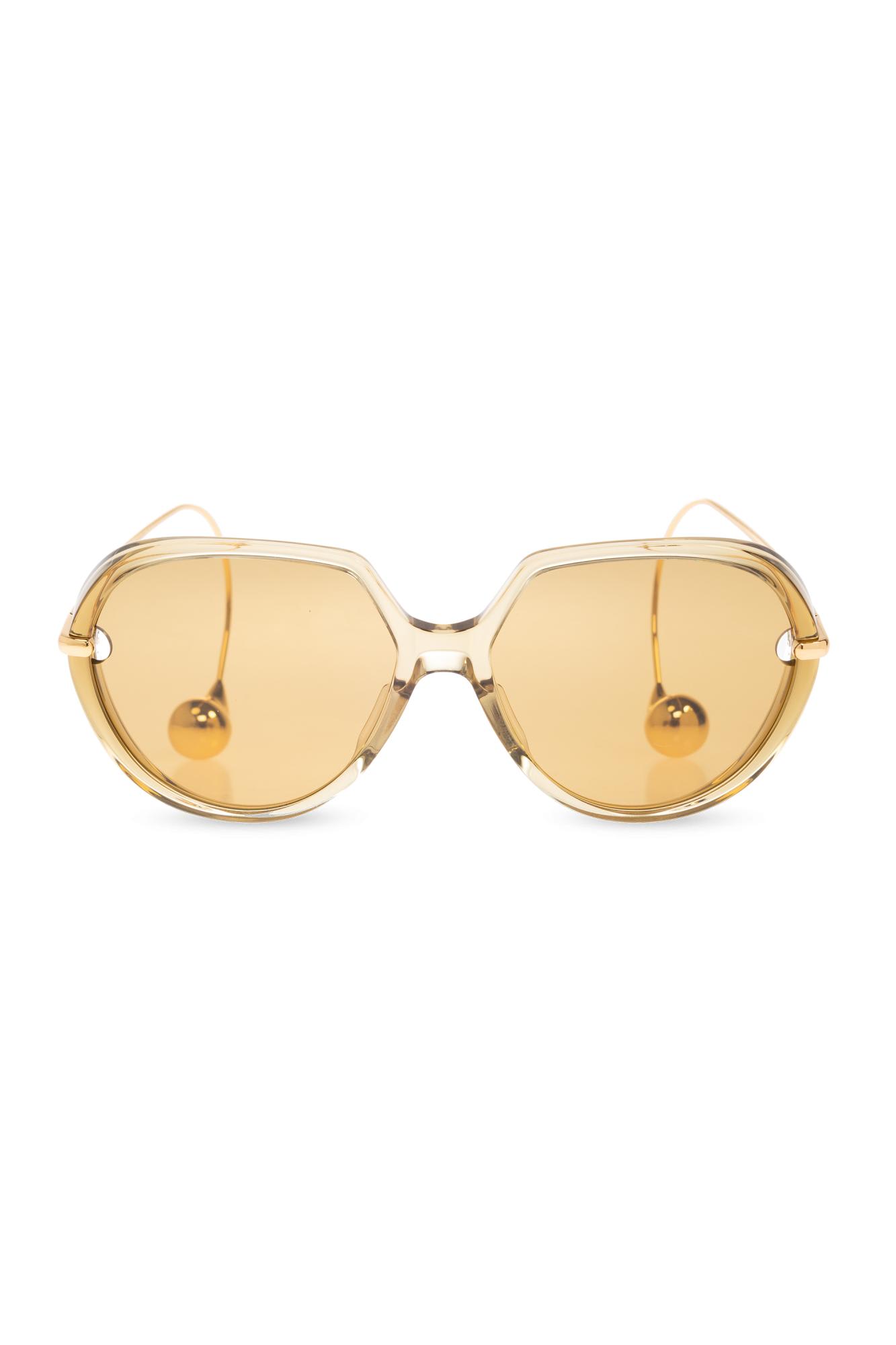 Bottega Veneta Sunglasses In Gold