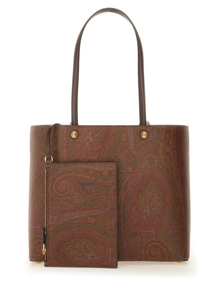 Shop Etro Paisley Bag. In Brown