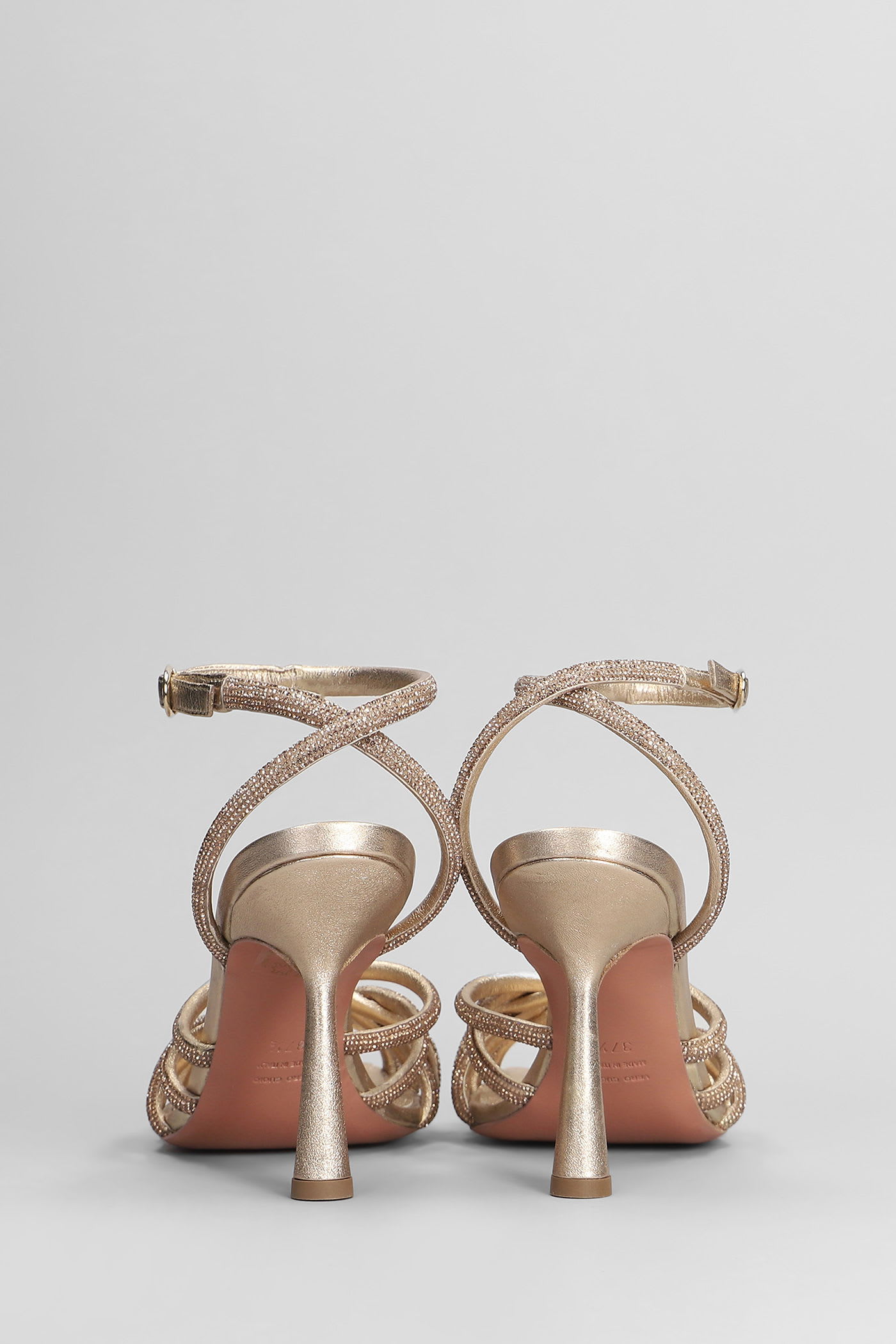 Aldo Castagna Vittoria Sandals In Copper Leather In Brown