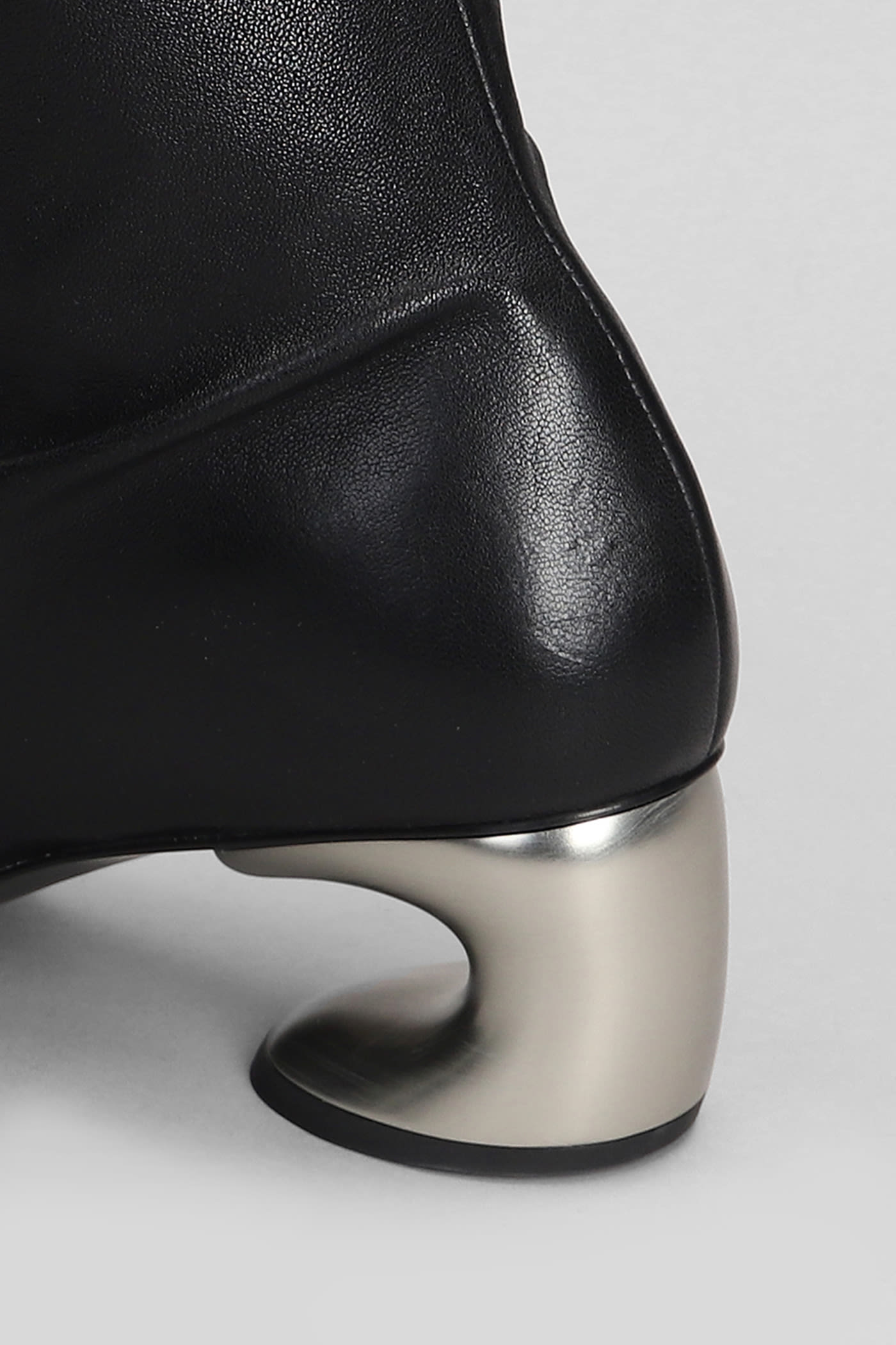 Jil Sander Leather Boot In Black