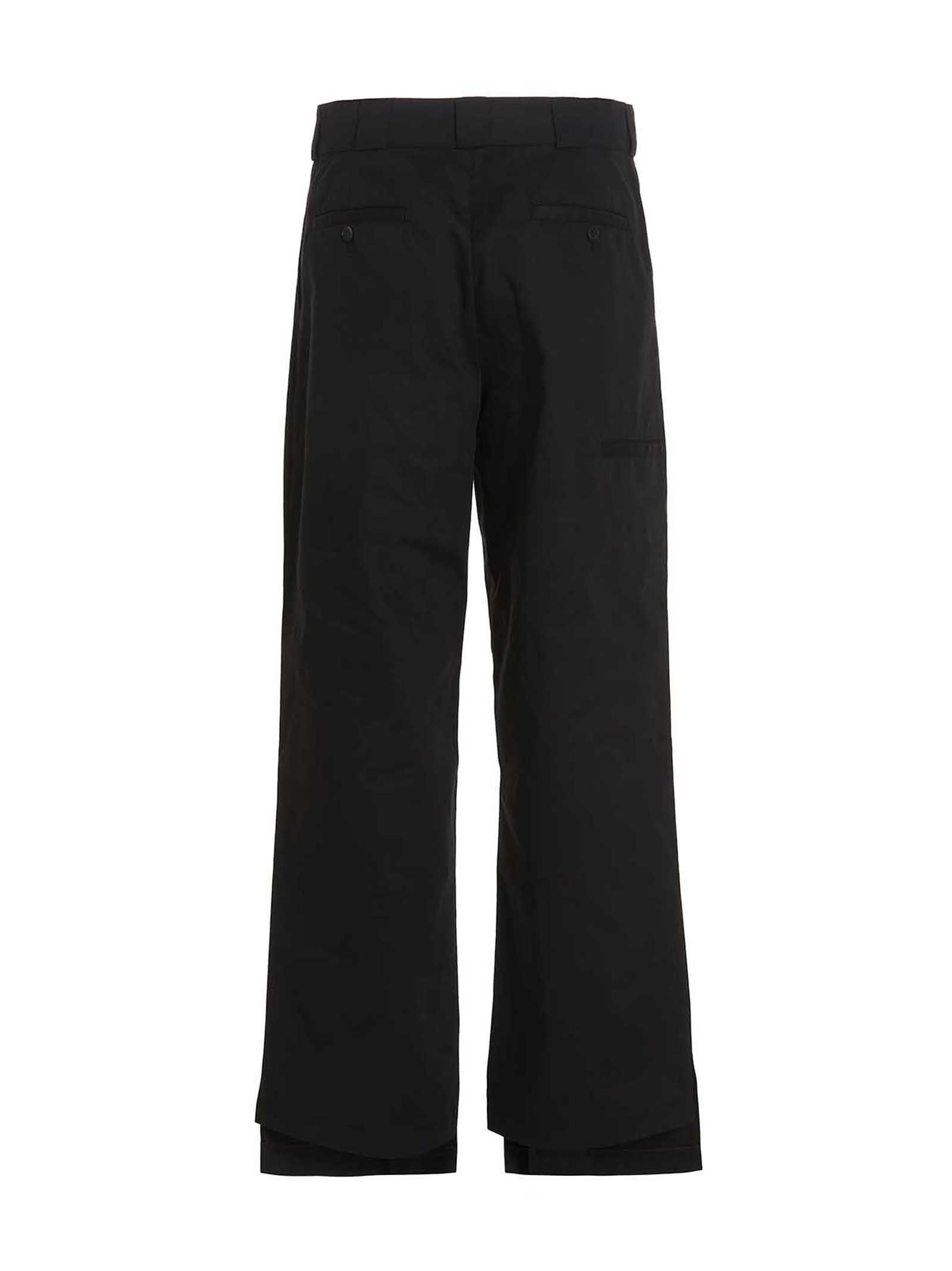 Shop Palm Angels Reversed Waistband Pants In Black