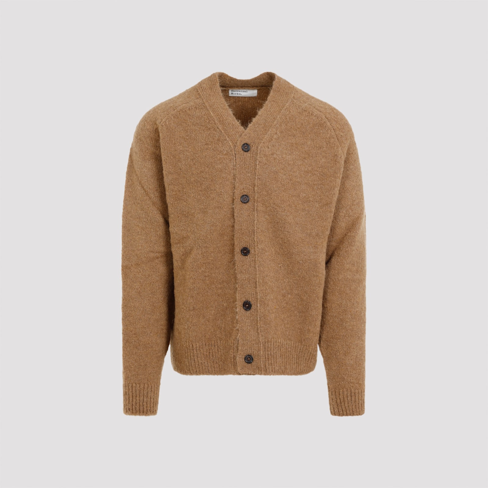 Shop Universal Works David Cardigan In Sand