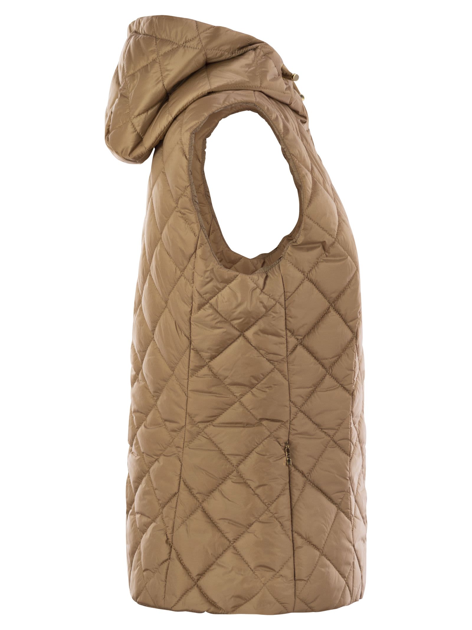 ダウンベスト Fay FW24 Quilted nylon waistcoat (NAW20493680 B999) Fay Quilted Nylon Waistcoat In Brown | ModeSens