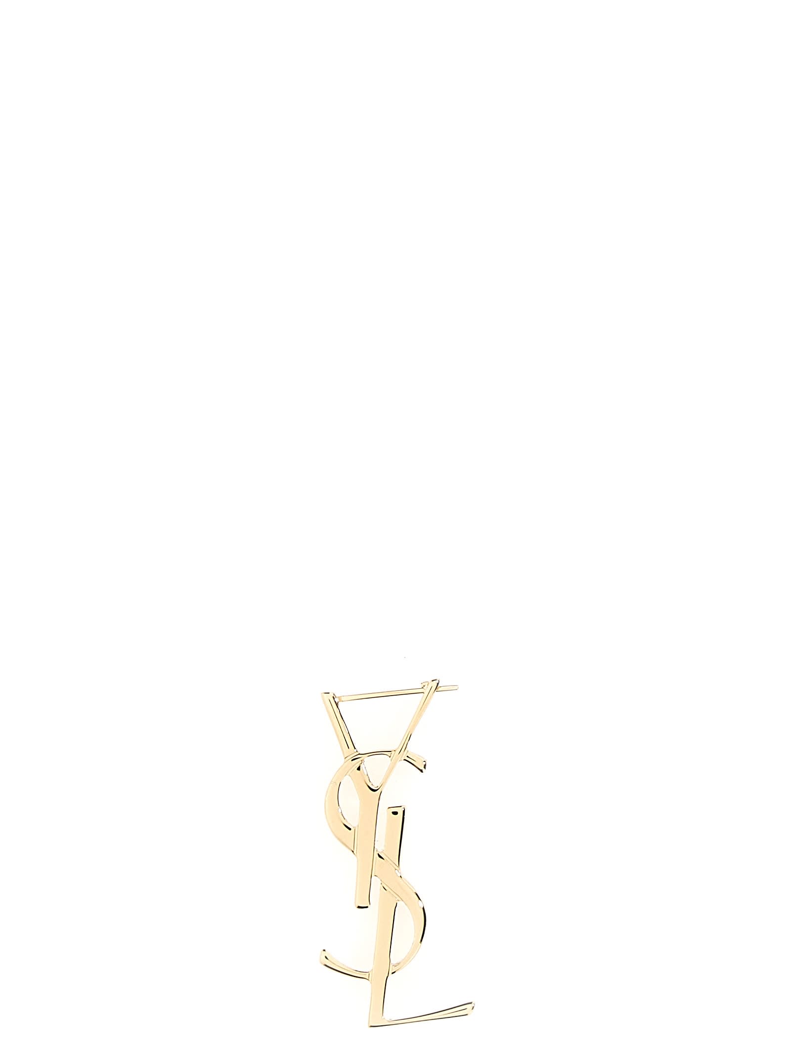 Saint Laurent Cassandre Single Earring In Gold