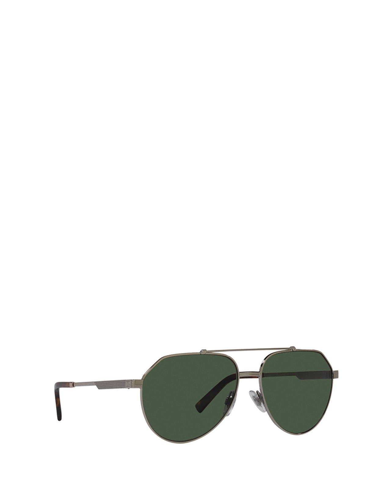 Shop Dolce & Gabbana Aviator Sunglasses In 13359a