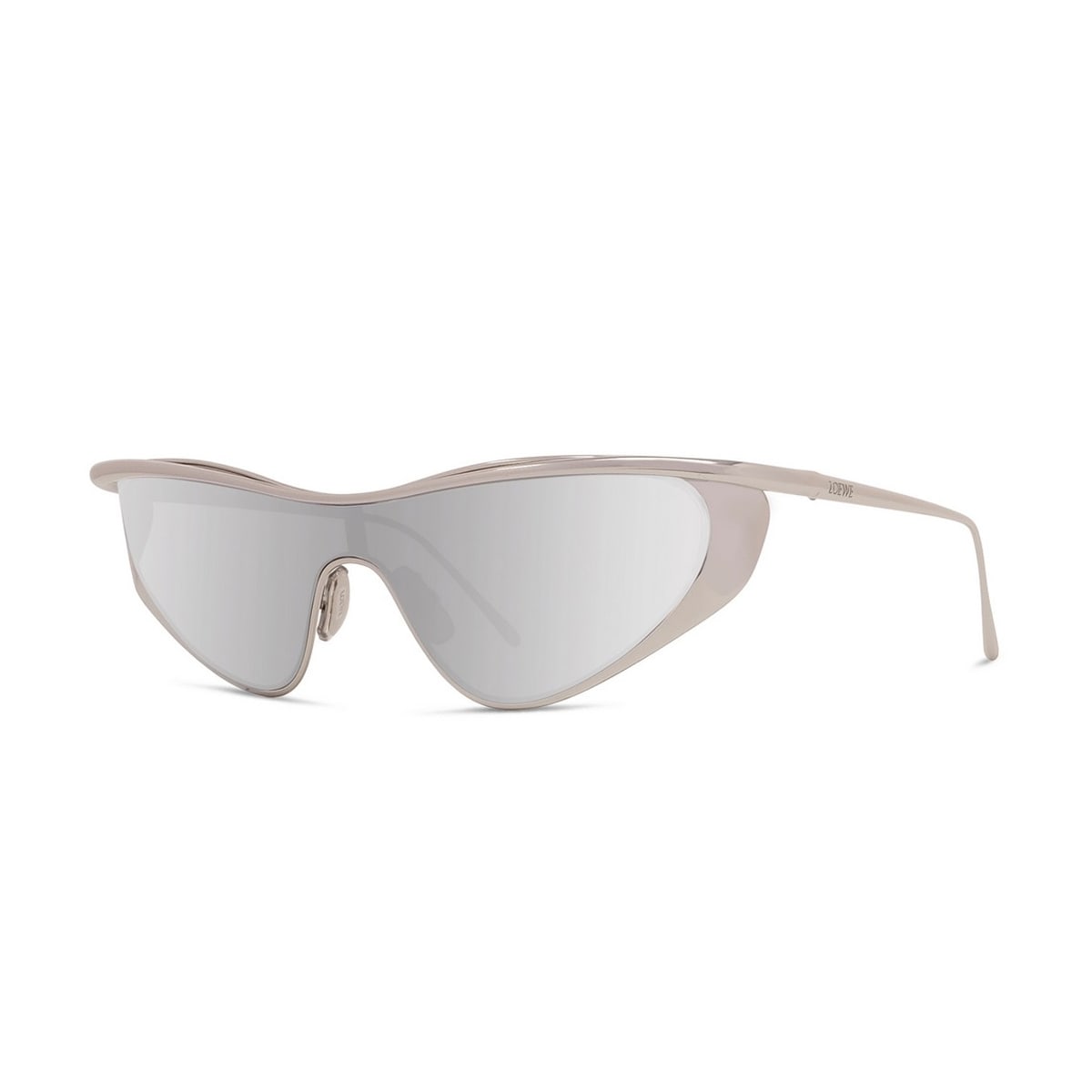 Loewe Lw40165u Signature 16c Argento Sunglasses In White