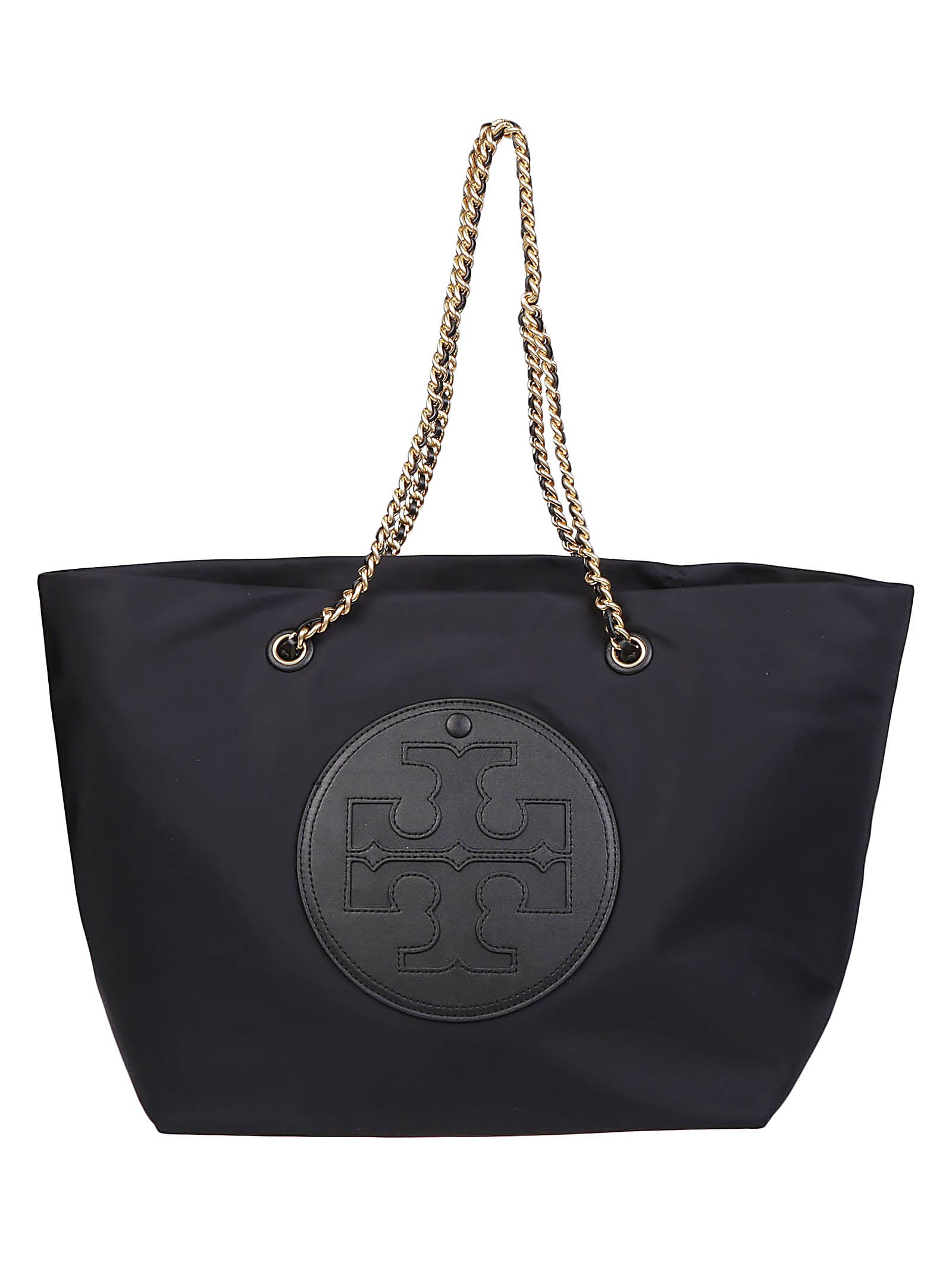 Shop Tory Burch Ella Chain Tote Bag In Black