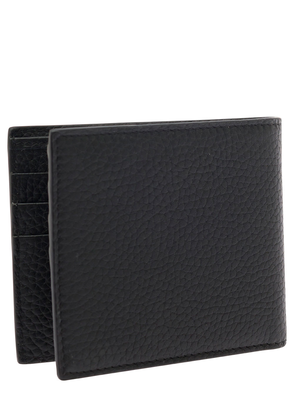 Shop Dolce & Gabbana Black Bifold Wallet With Quilted Leather In Leather Man