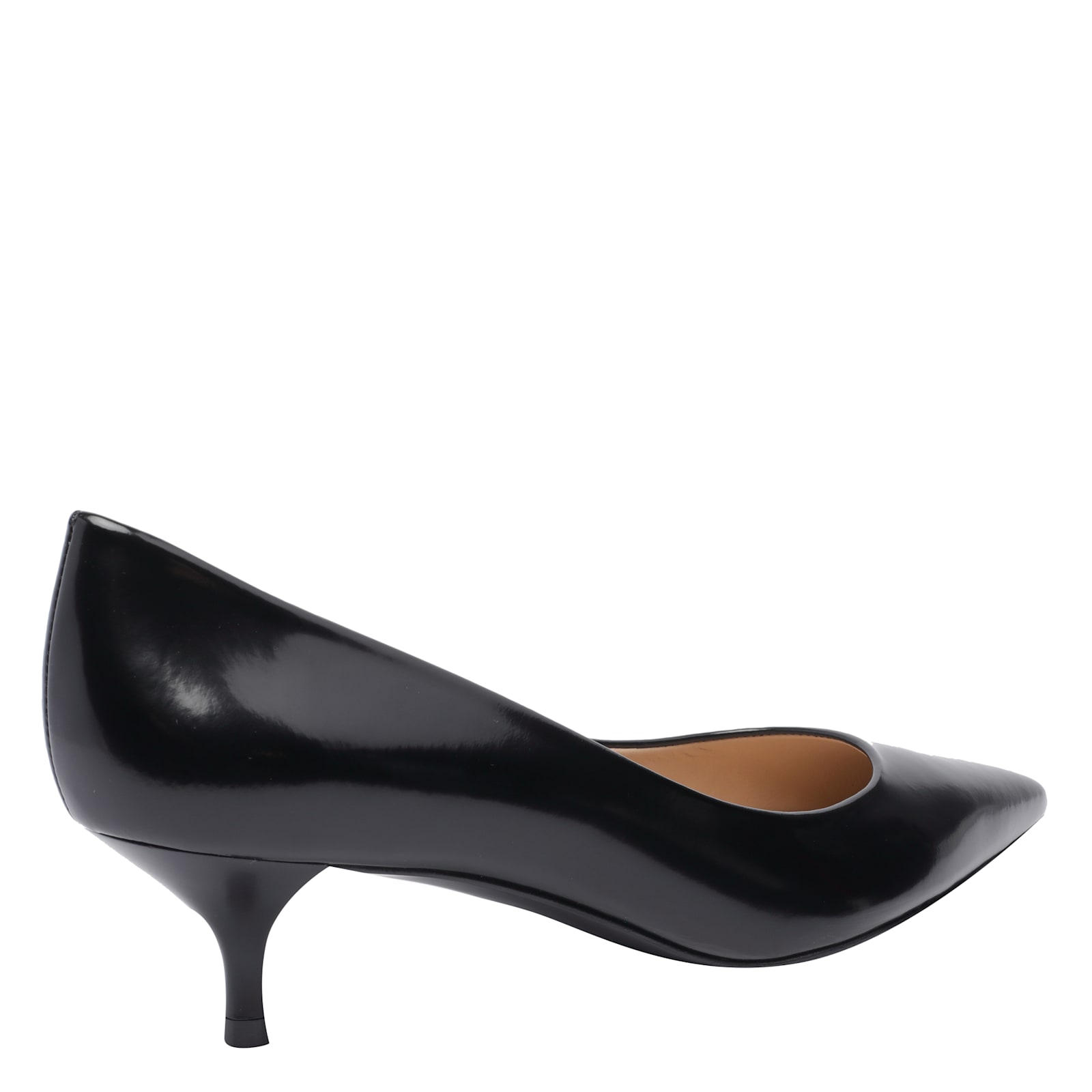 Stuart Weitzman Stuart Leather Kitten-heel Pumps In Black