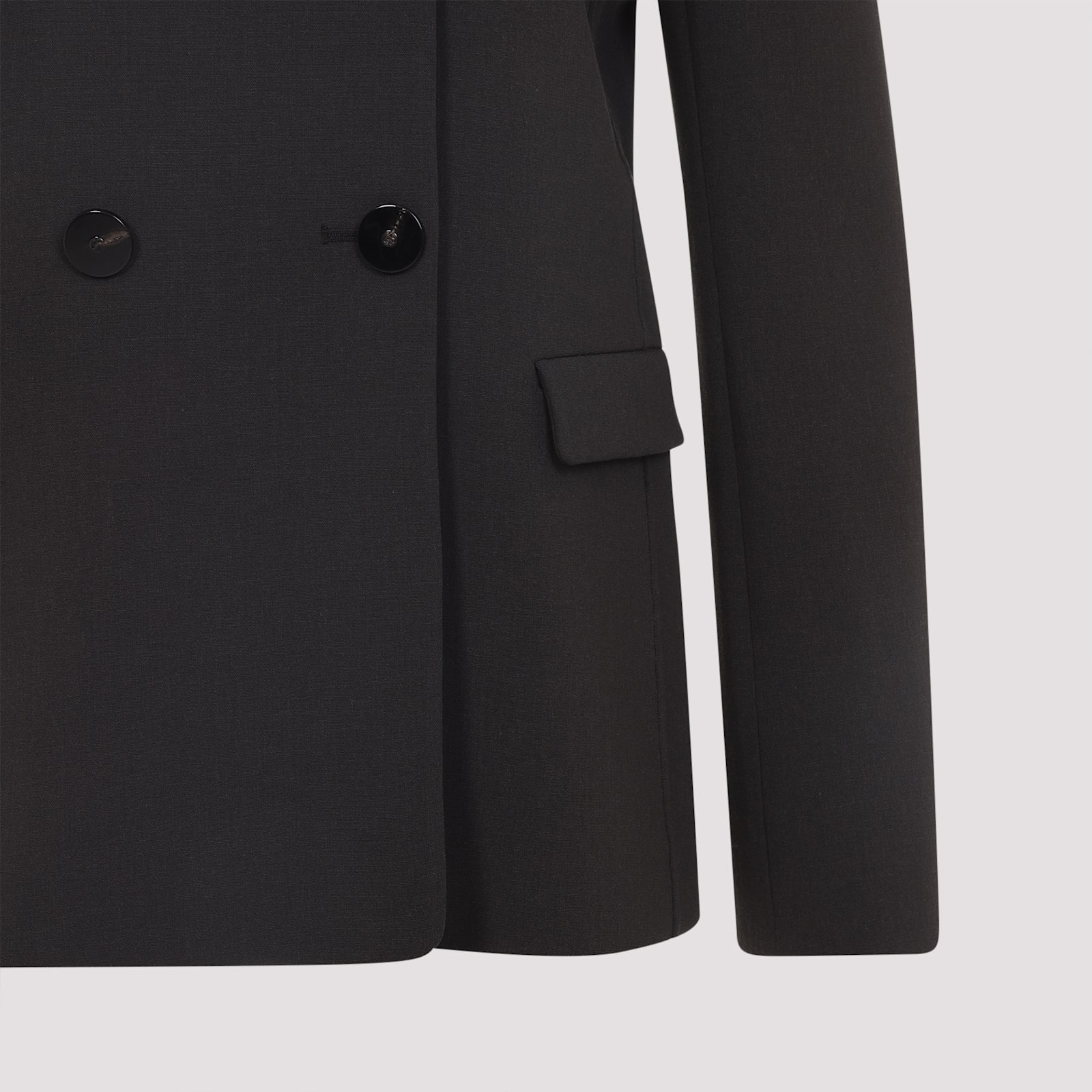 Giorgio Armani Virgin Wool Jacket In Black