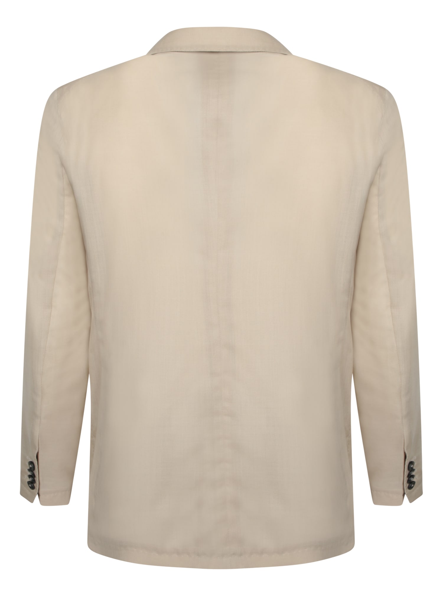 TAGLIATORE BEIGE SILK AND WOOL JACKET