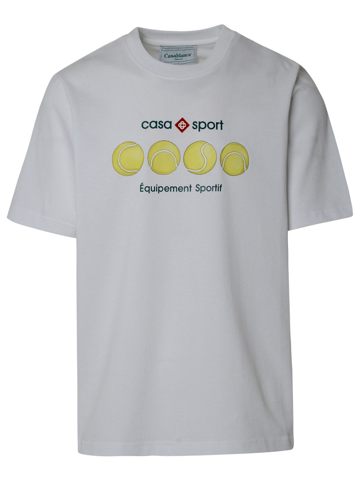 Casablanca casa Sport White Organic Cotton T-shirt