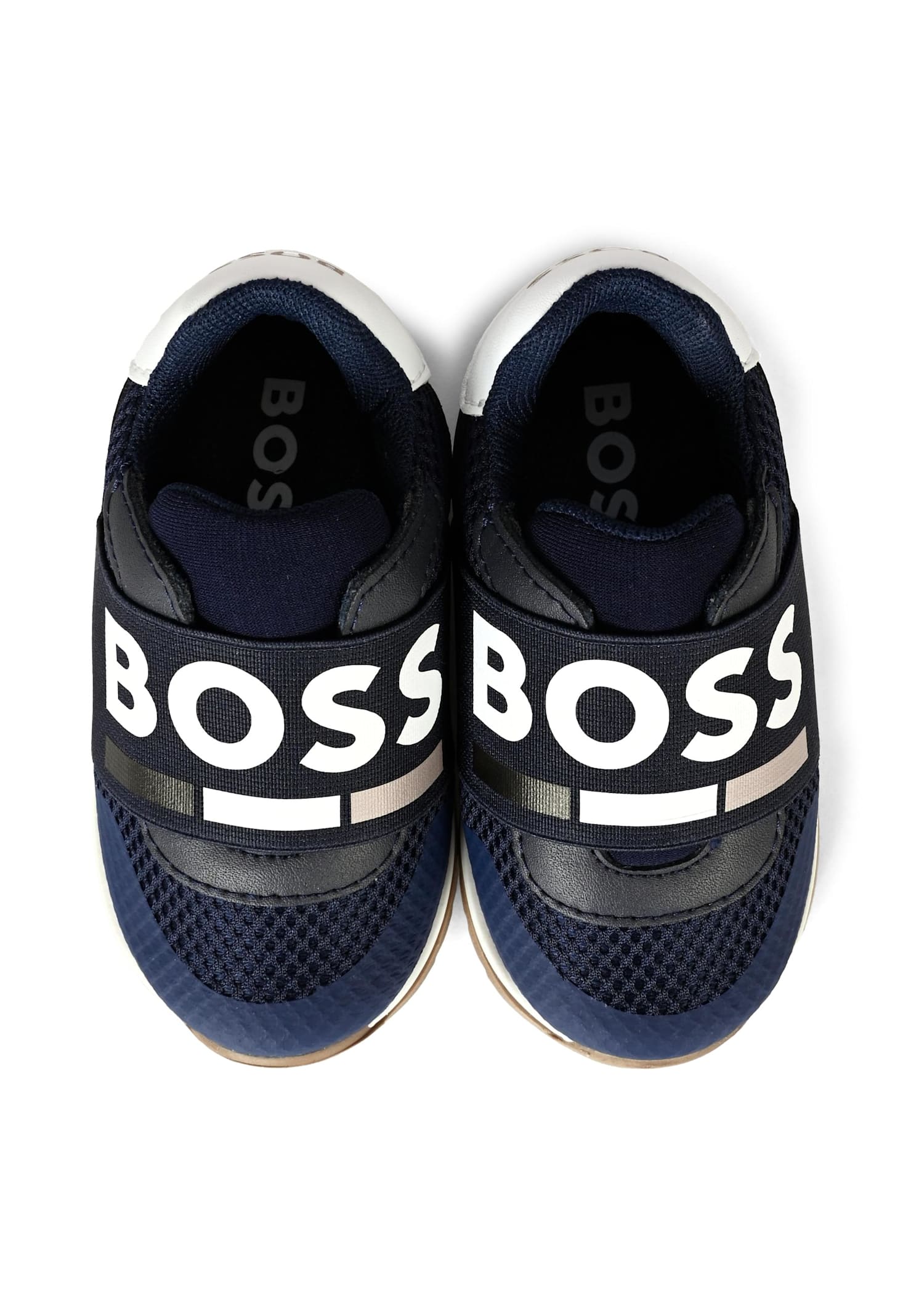 Hugo Boss Blue Sneakers For Baby Boy And Boy In Blue